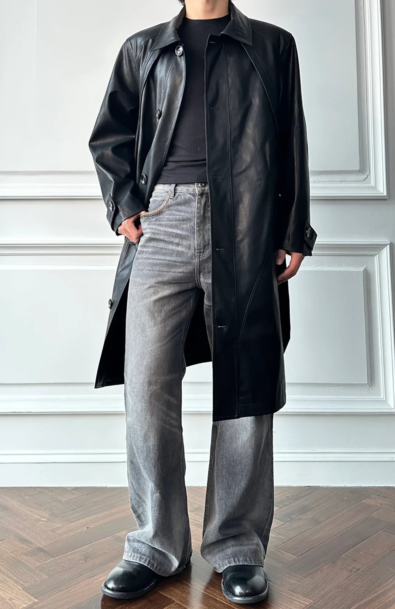 CATSSTAC Nightwalker PU Trench Coat