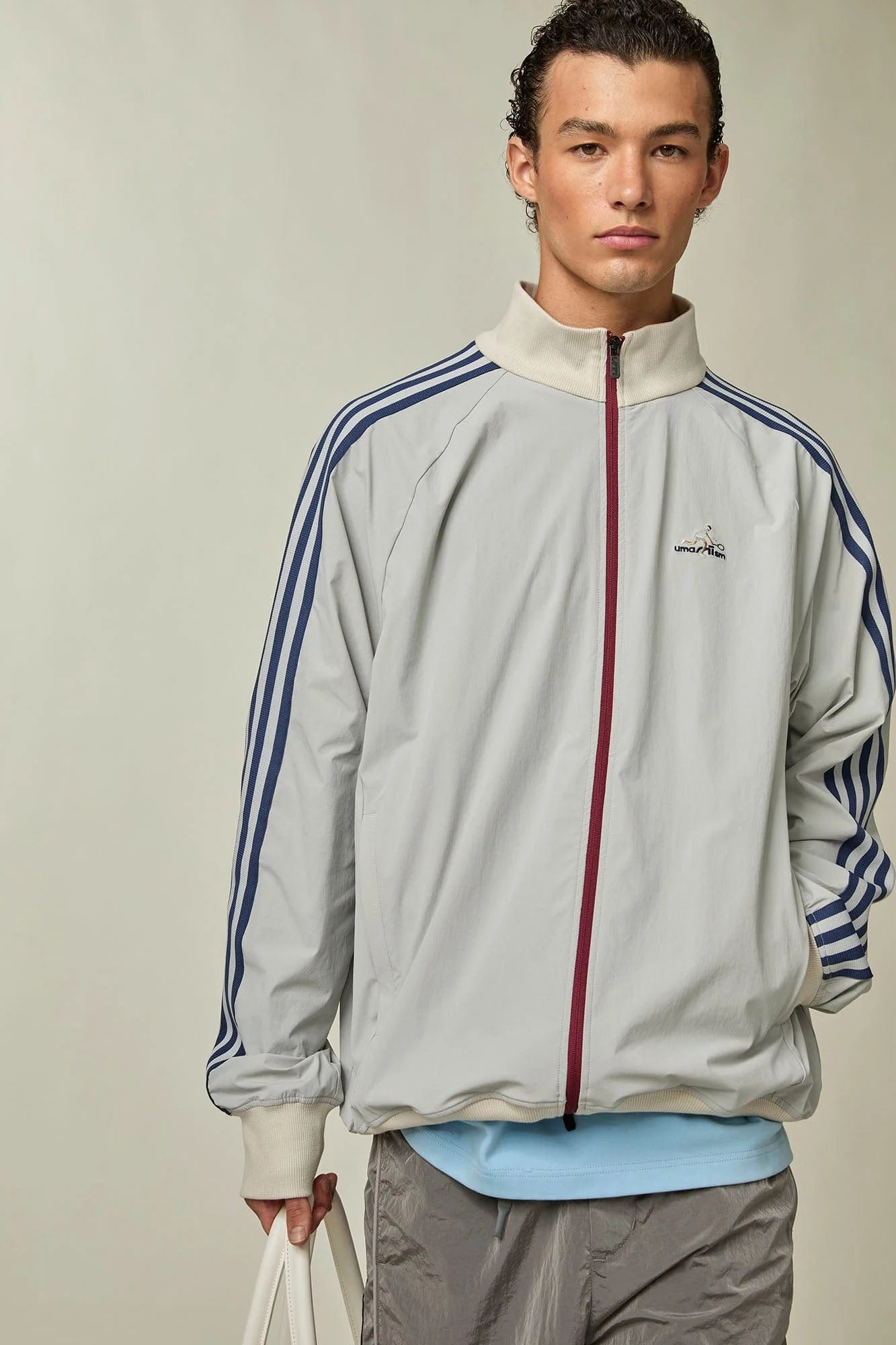 UMAMIISM Retro Striped Track Jacket