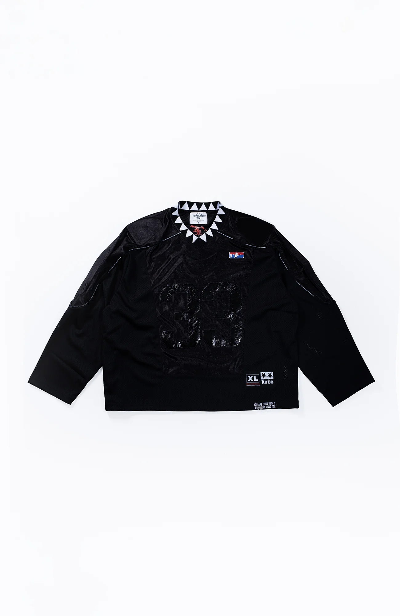 FVVO Padded Shoulder V-Neck Jersey