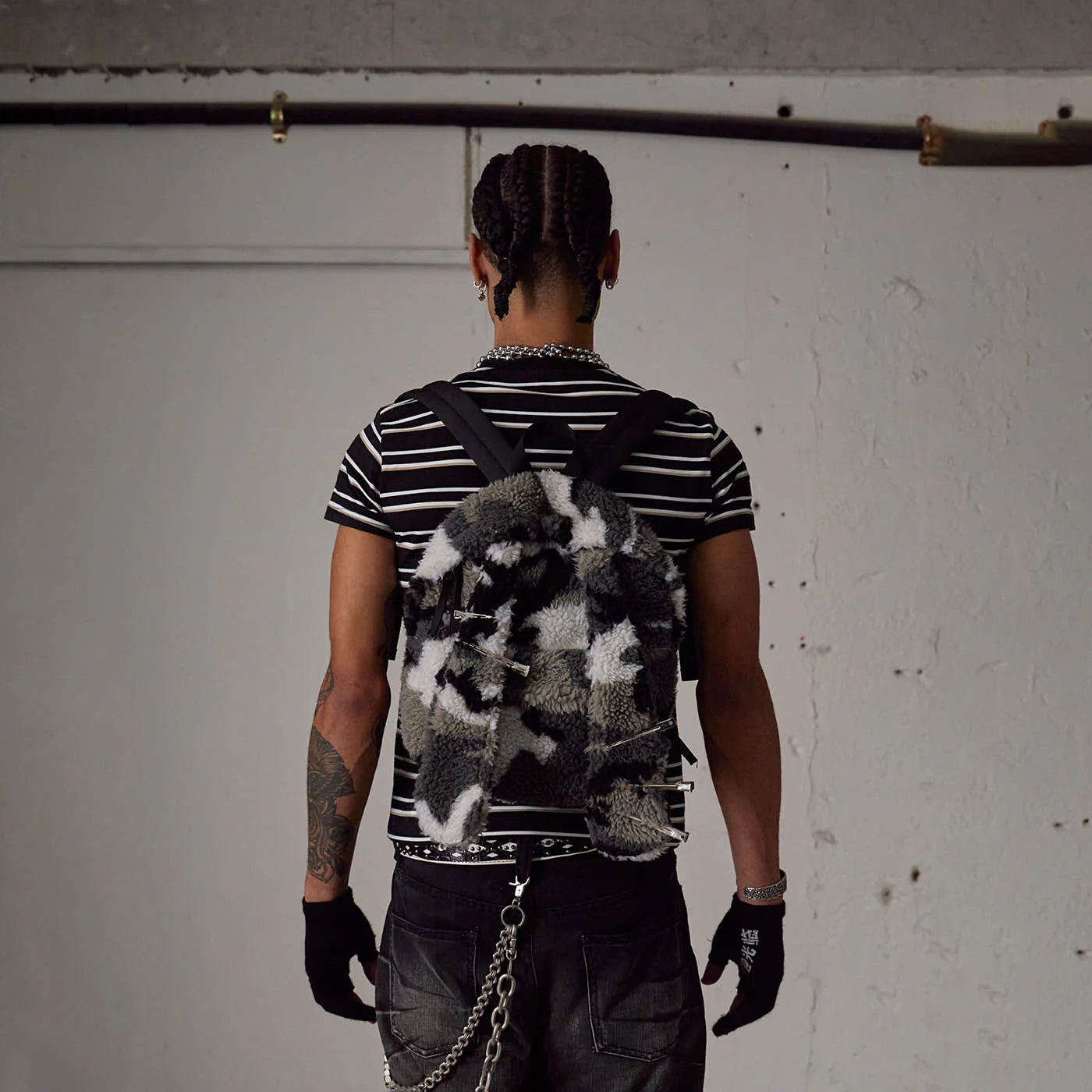 DND4DES The Rat Graffiti Striped T-Shirt