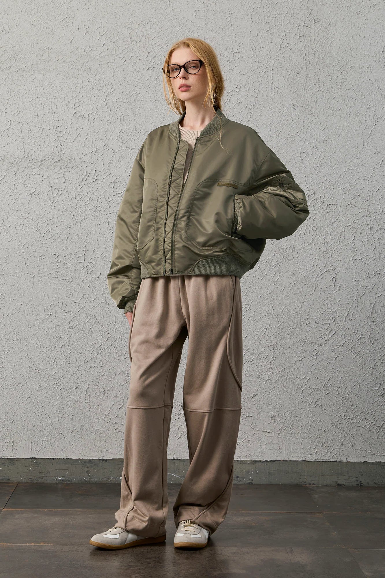 ORGANIC EMOTION Water-Repellent MA-1 Bomber Jacket