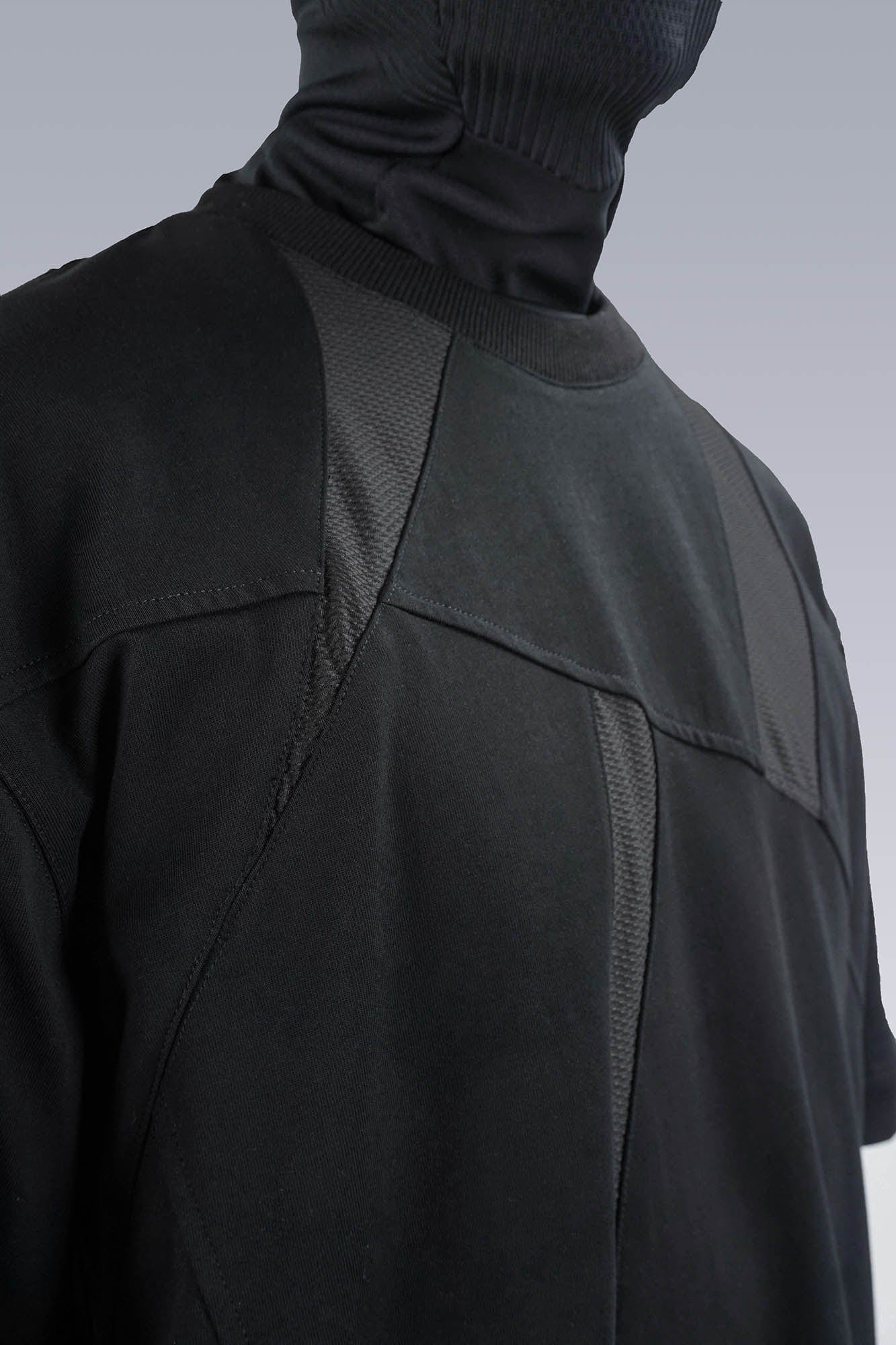 SILENSTORM Asymmetrical Mesh Deconstructed T-Shirt