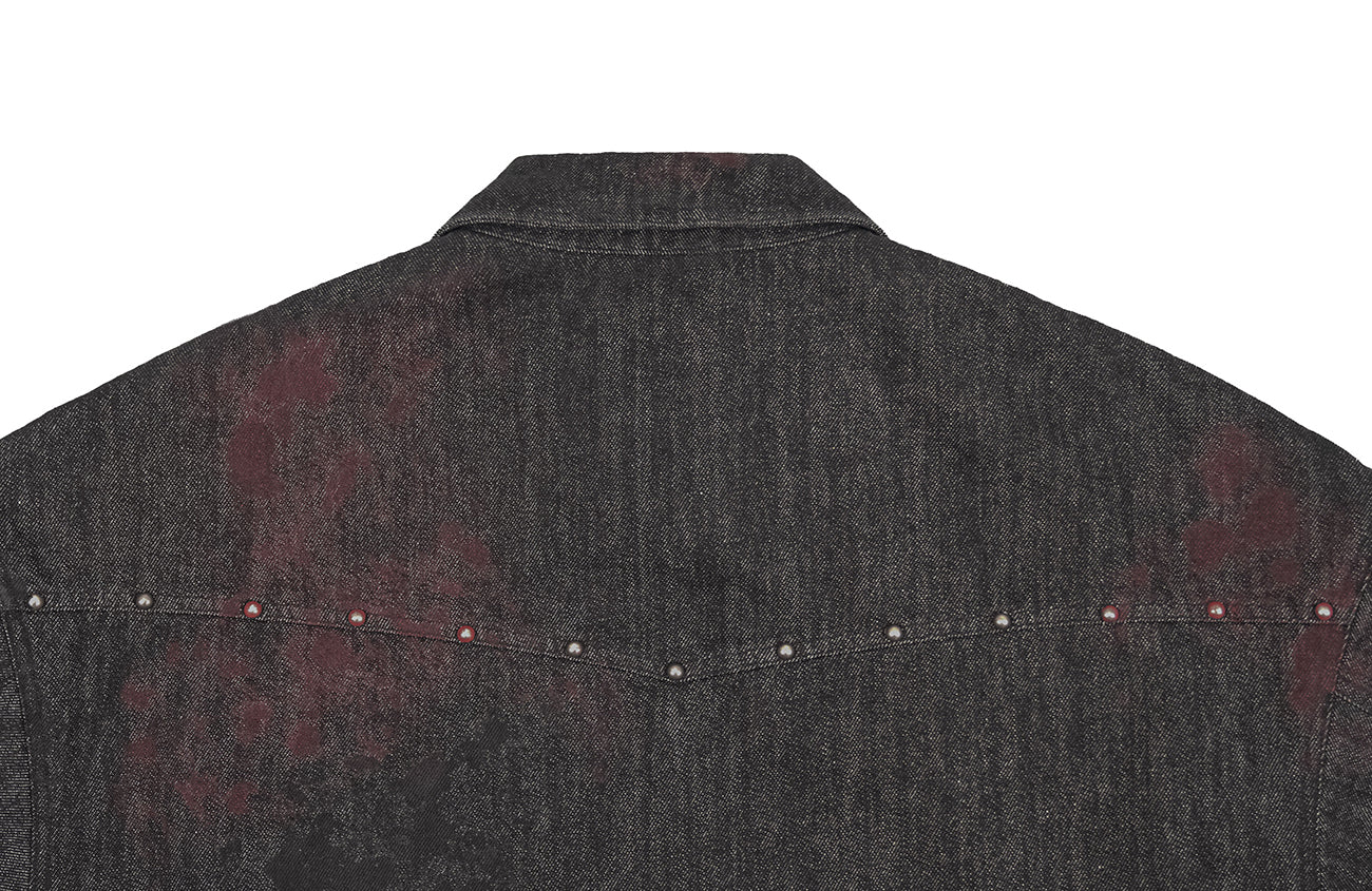 UNDERWATER Bloodstained Raw Denim Jacket