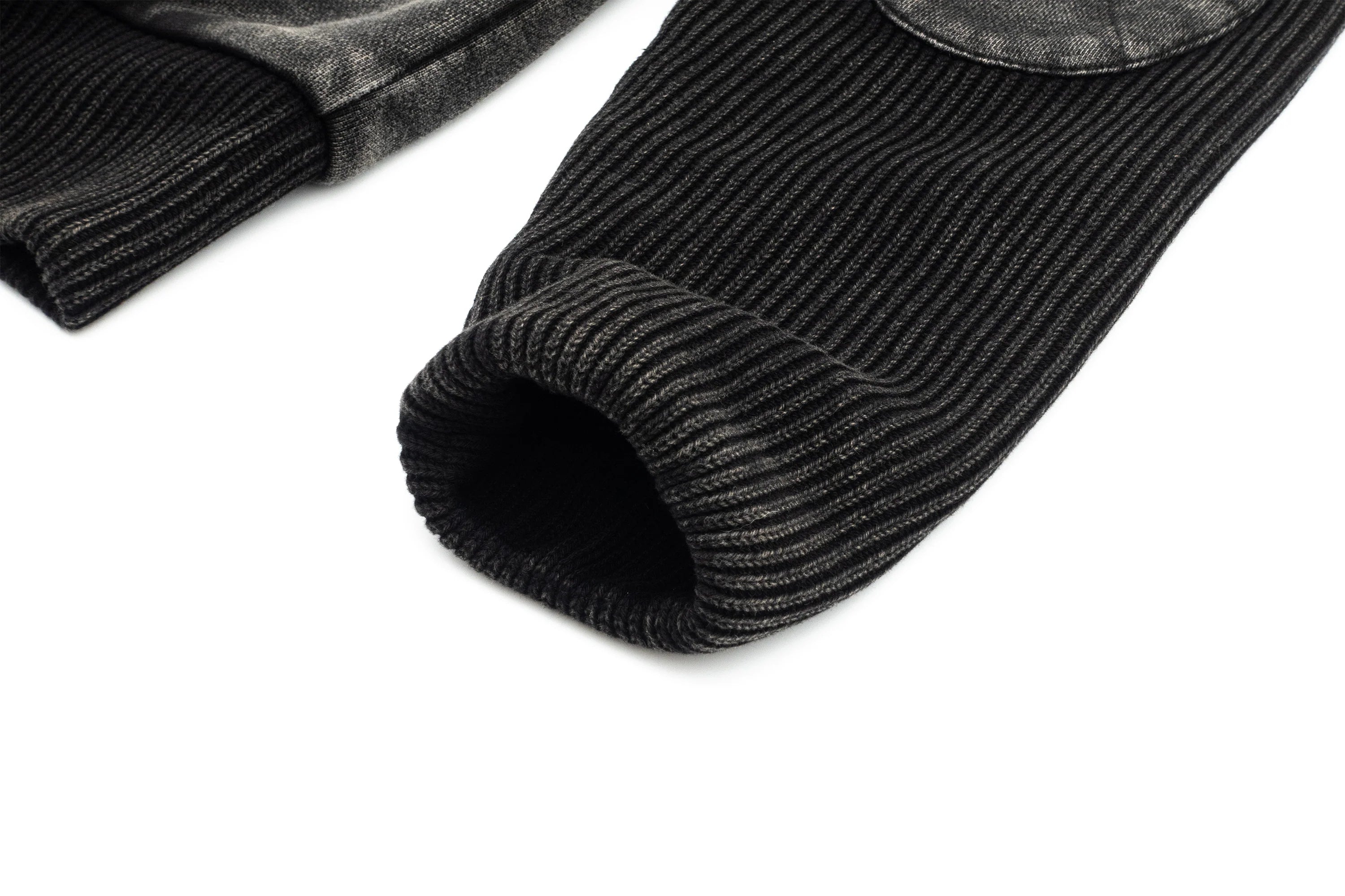 IN EXISTENCE Reversible Washed Spliced Hooded Jacket