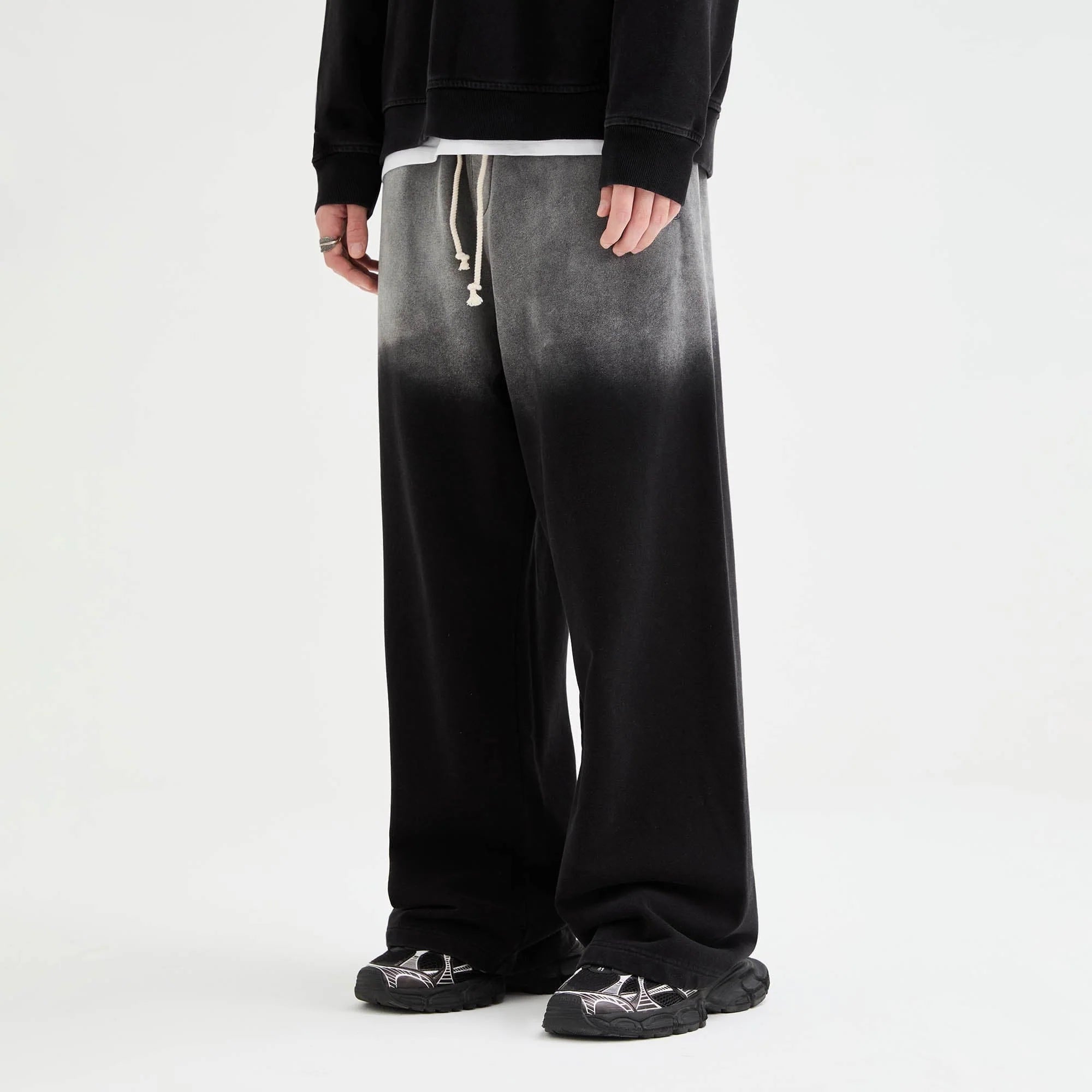 ORGANIC EMOTION Gradient Straight-Leg Drawstring Sweatpants