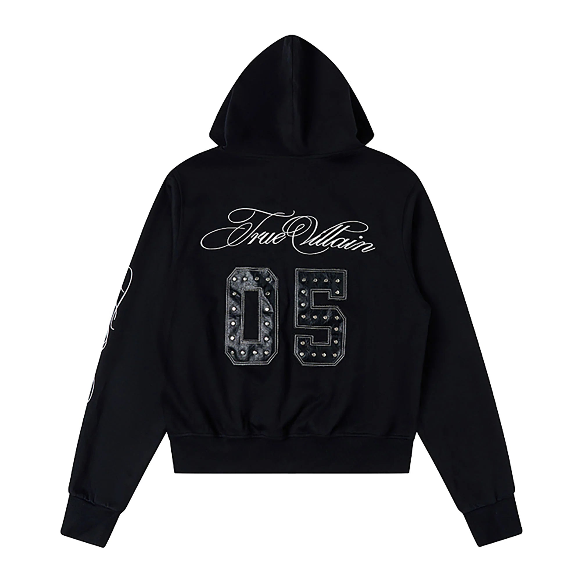 SAVAGEGROWTHWORLD No.05 True Villain Patch Zip-Up Hoodie