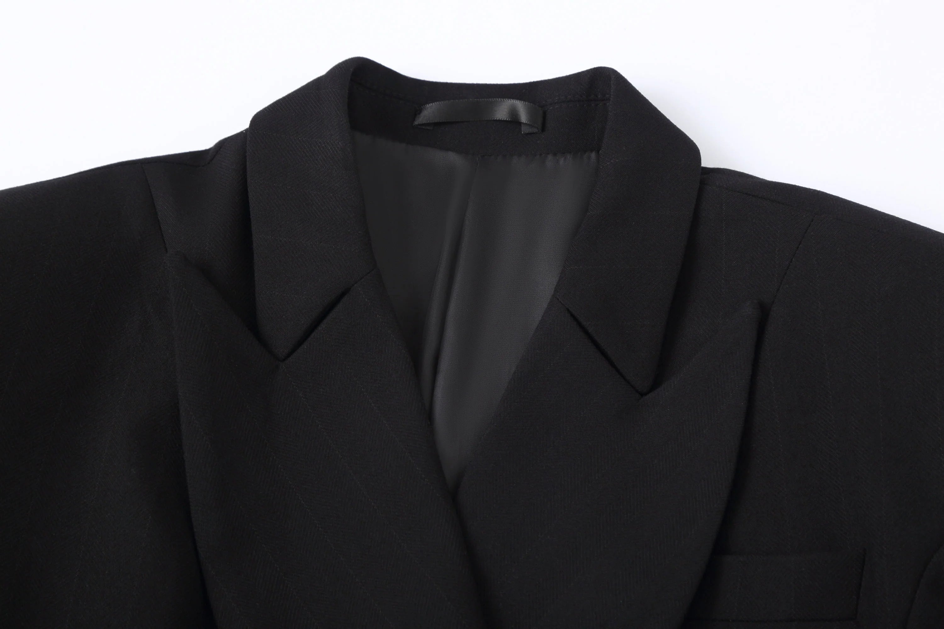 CLP Double-Breasted Cinched-Waist Blazer