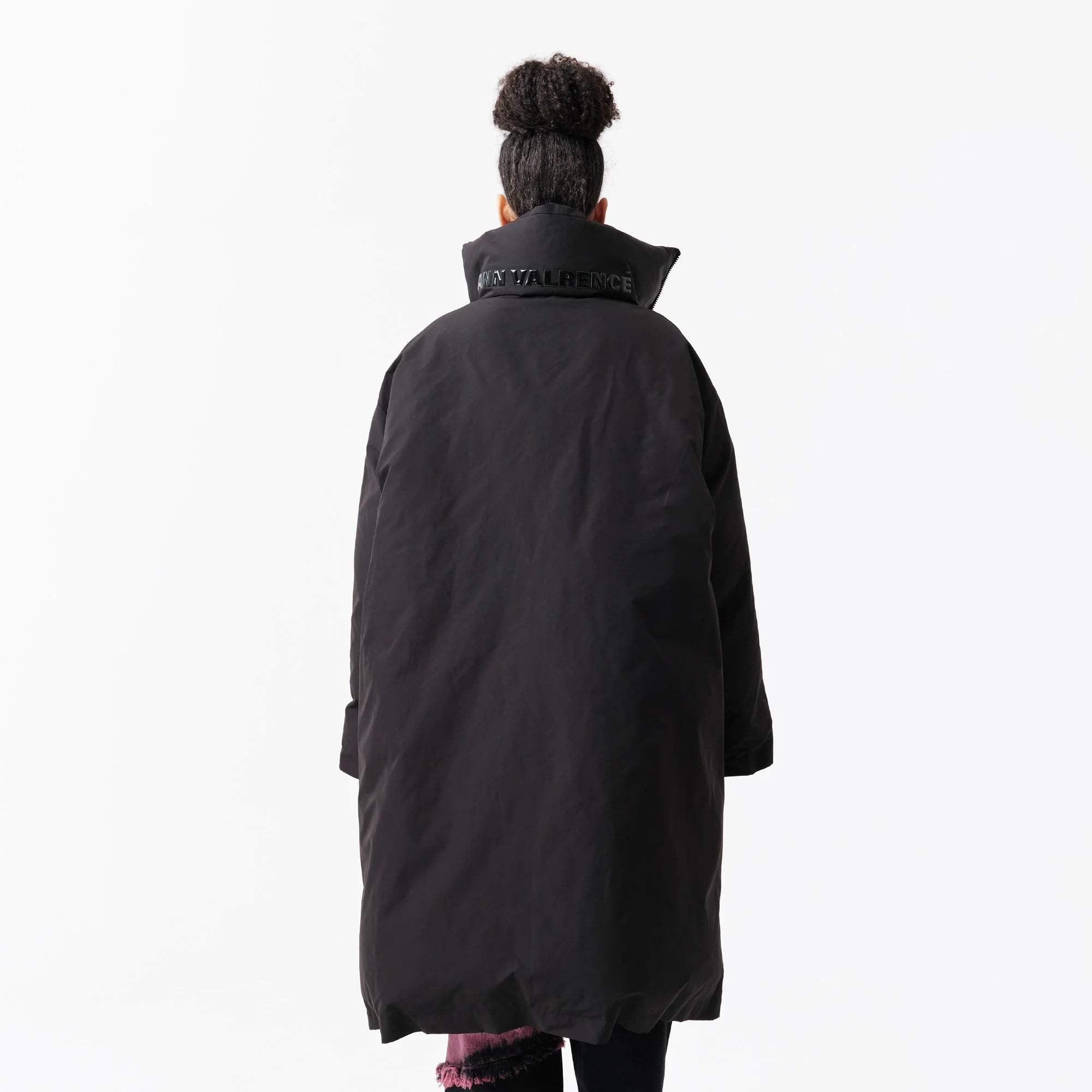 VANN VALRENCE High-Neck Oversized Long Down Coat