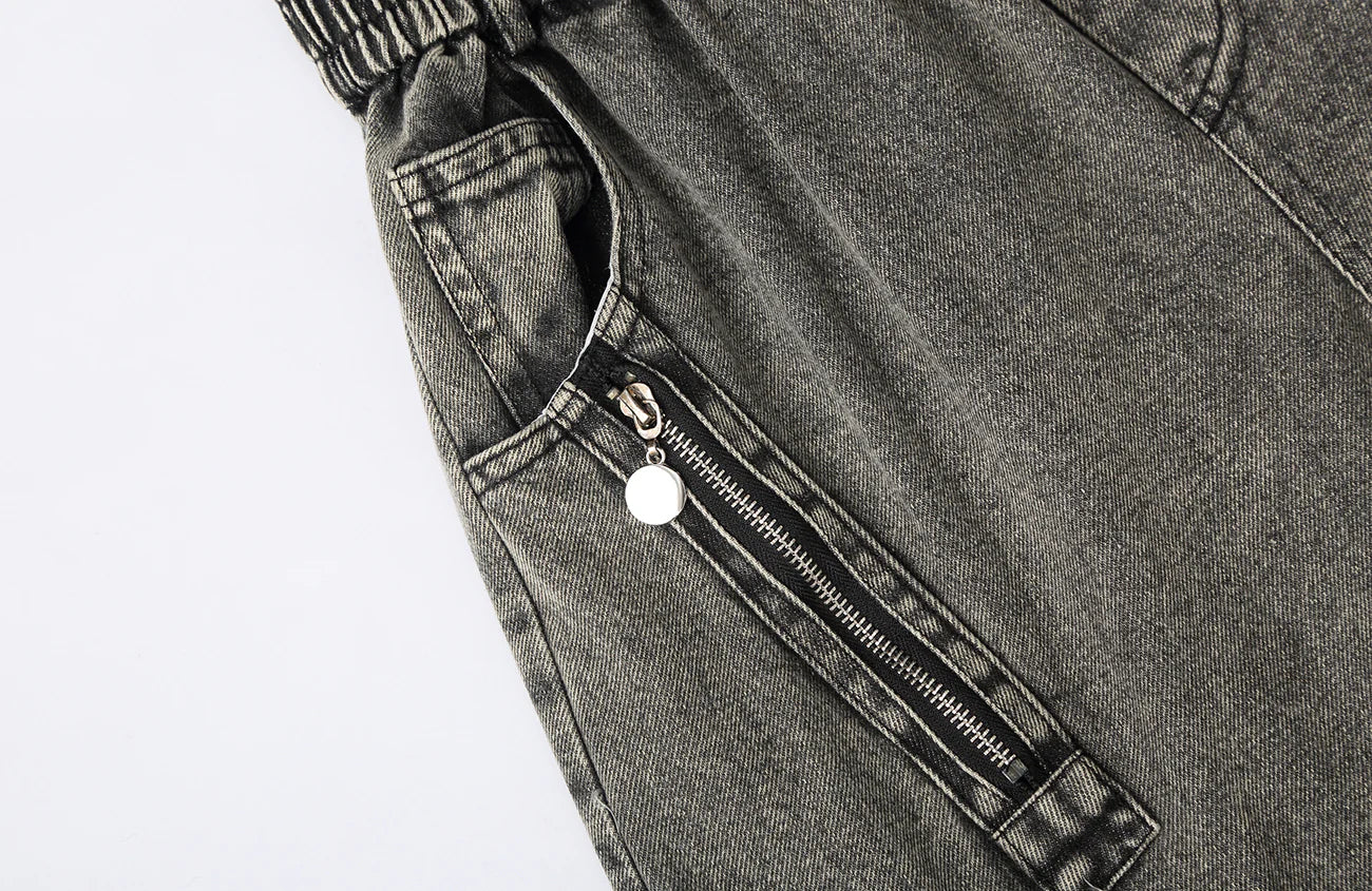 CLP Dirty Fit Ripped Elastic-Waist Jeans