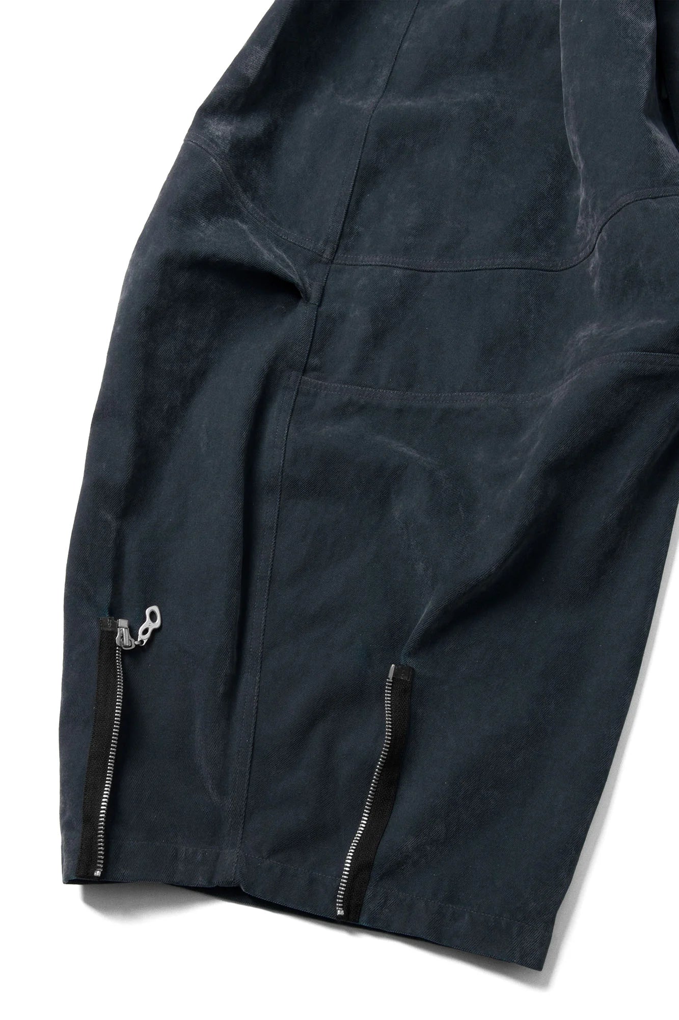 RELABEL Velour Zip-Hem Oversized Jeans