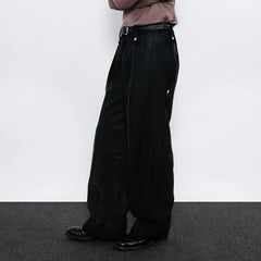7440 37 1 Back Double-Knee PU Pants