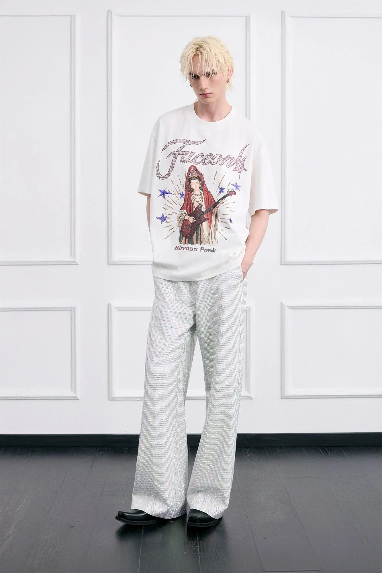FACEONLAB Rock Bodhisattva Oversized T-Shirt