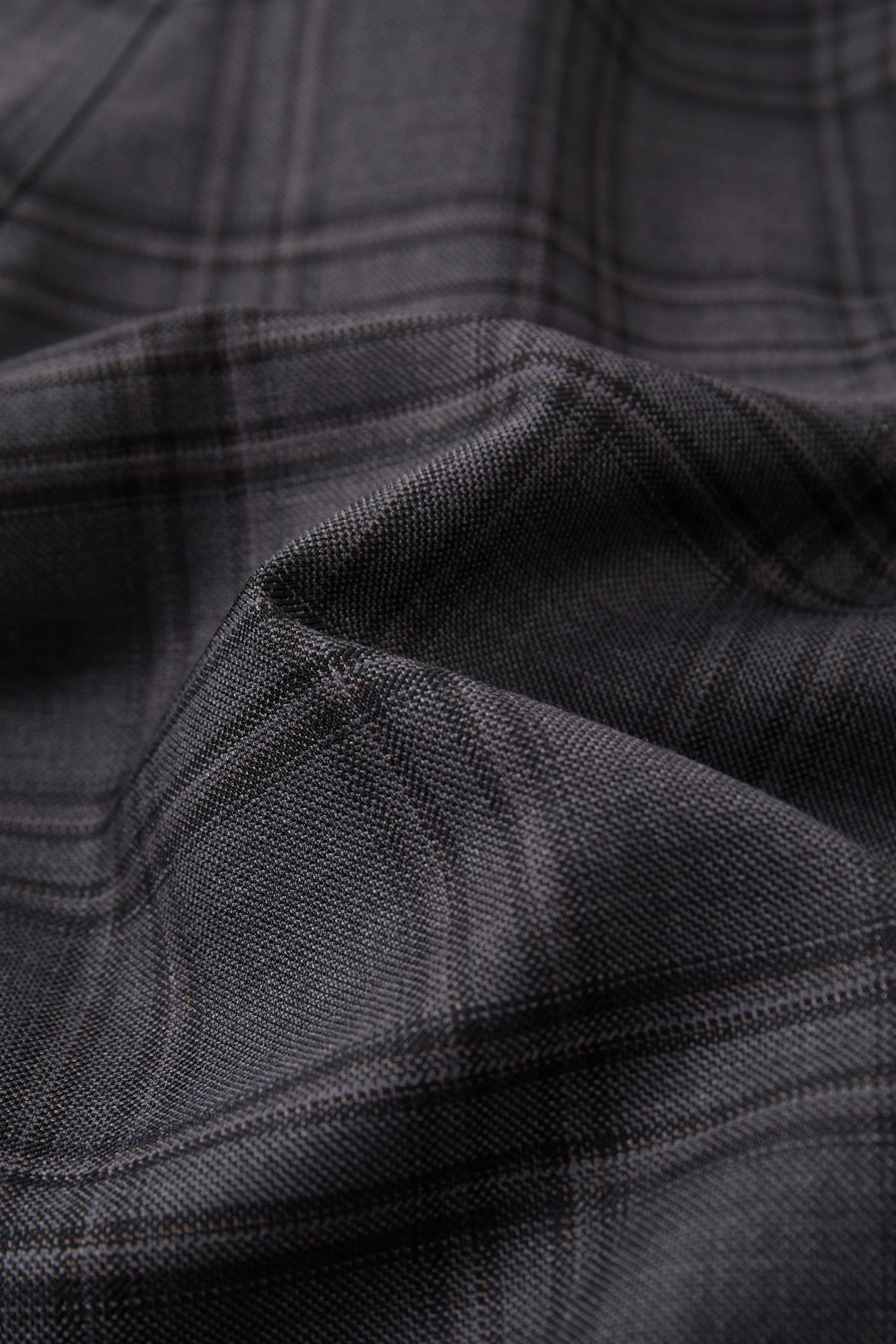 OPICLOTH Retro Paneled Plaid Drawstring Oversized Pants