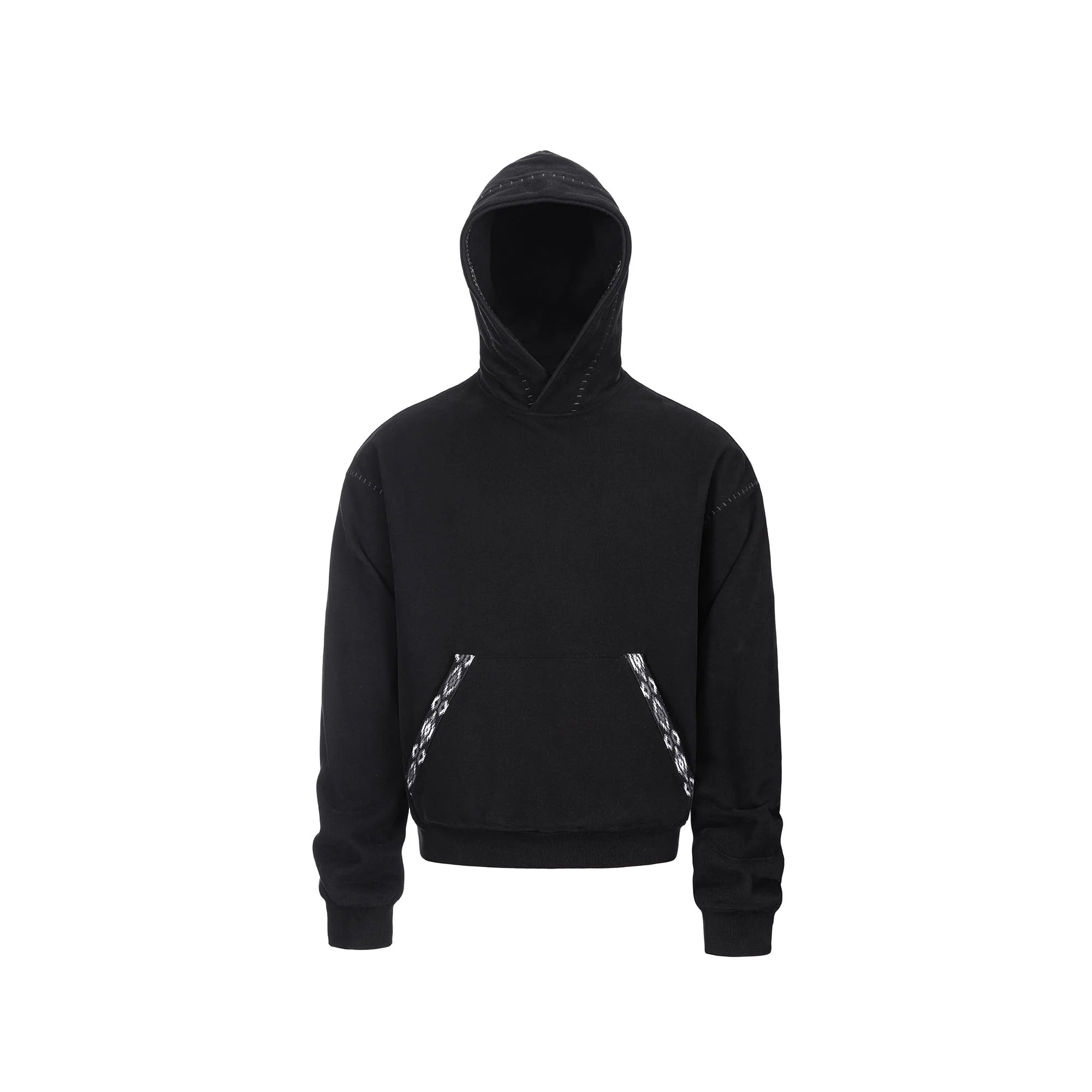 CATSSTAC Totem-Trimmed Kangaroo Pocket Hoodie