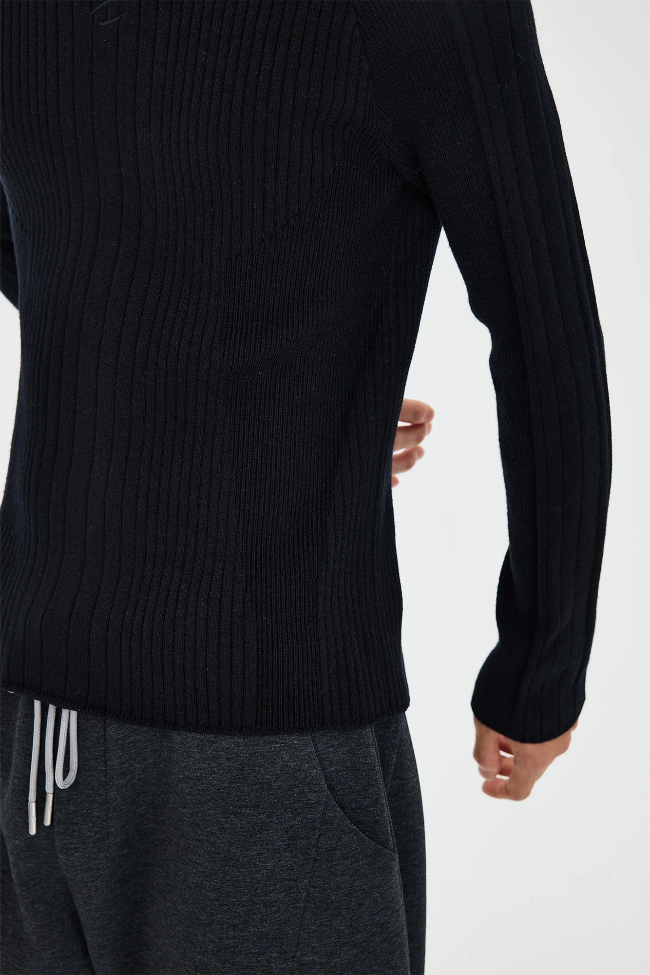 CATSSTAC Essential Slim Rib Wool-Blend Sweater