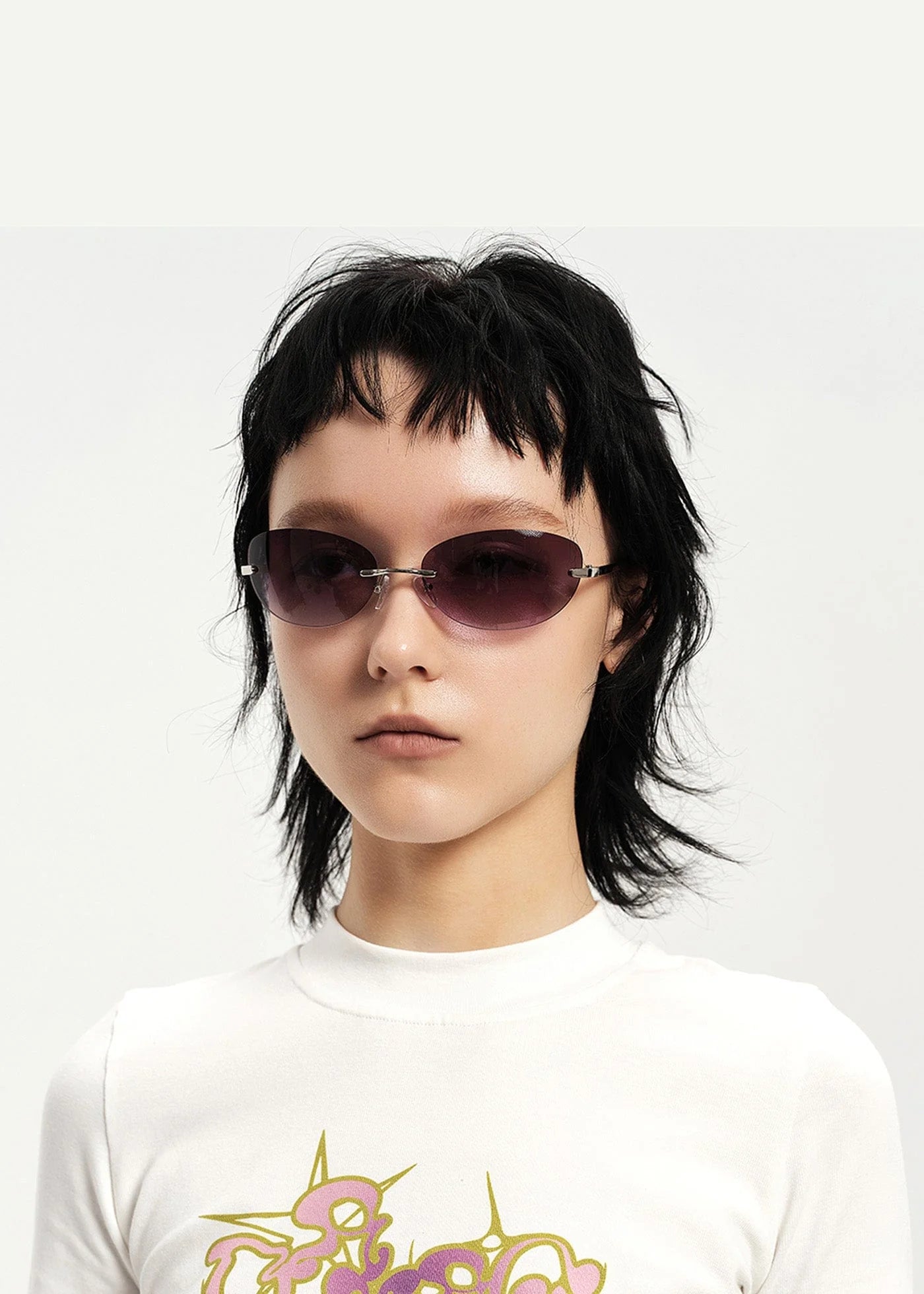 DAMAGE ASIA OPTICALS Rimless Gradient Sunglasses