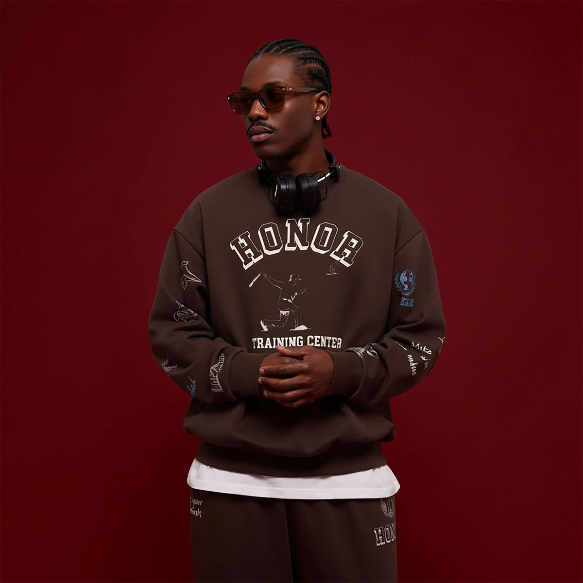 BANANA CLUB Classic Doodle Graphic Sweatshirt
