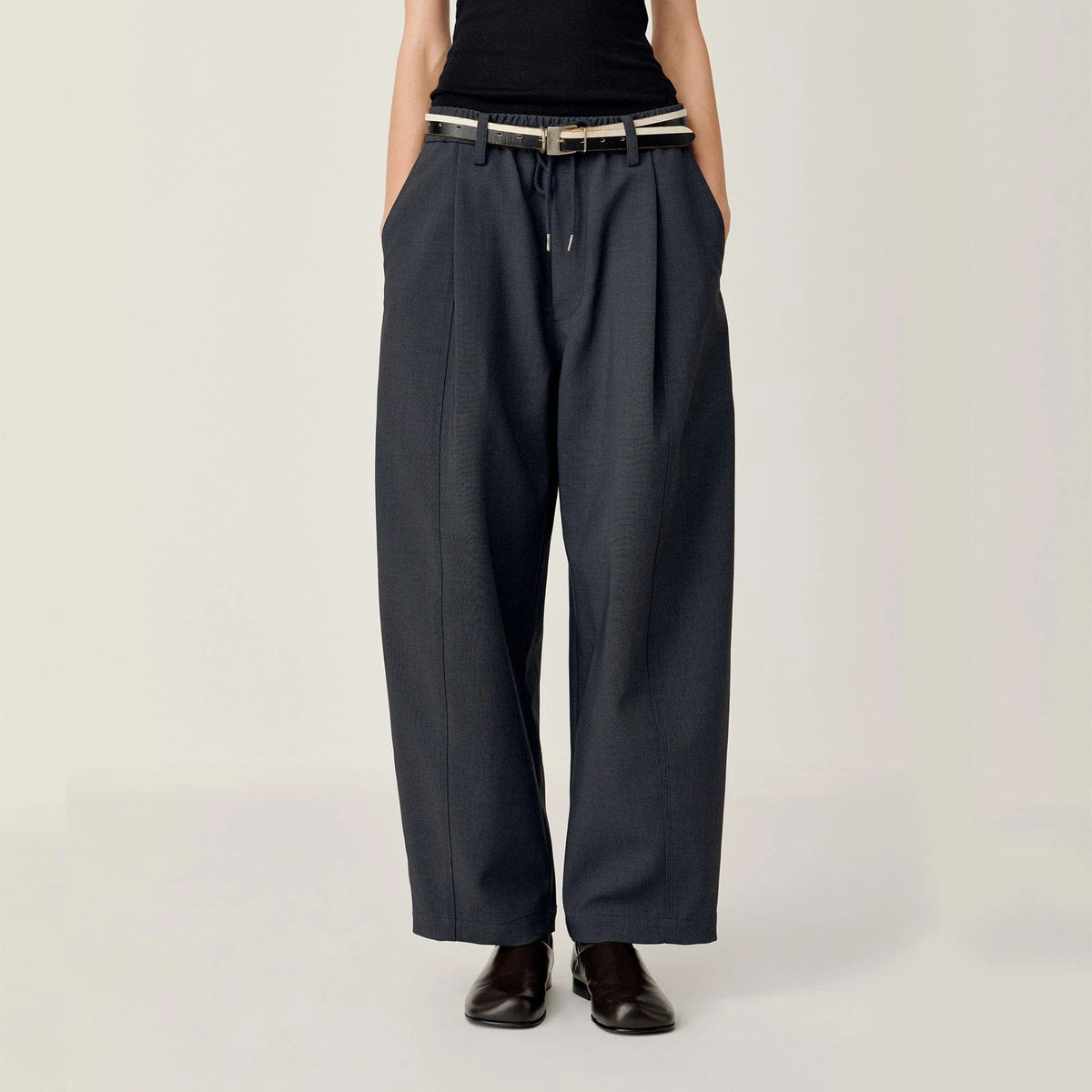 OPICLOTH Classic Drawstring Ankle Pants