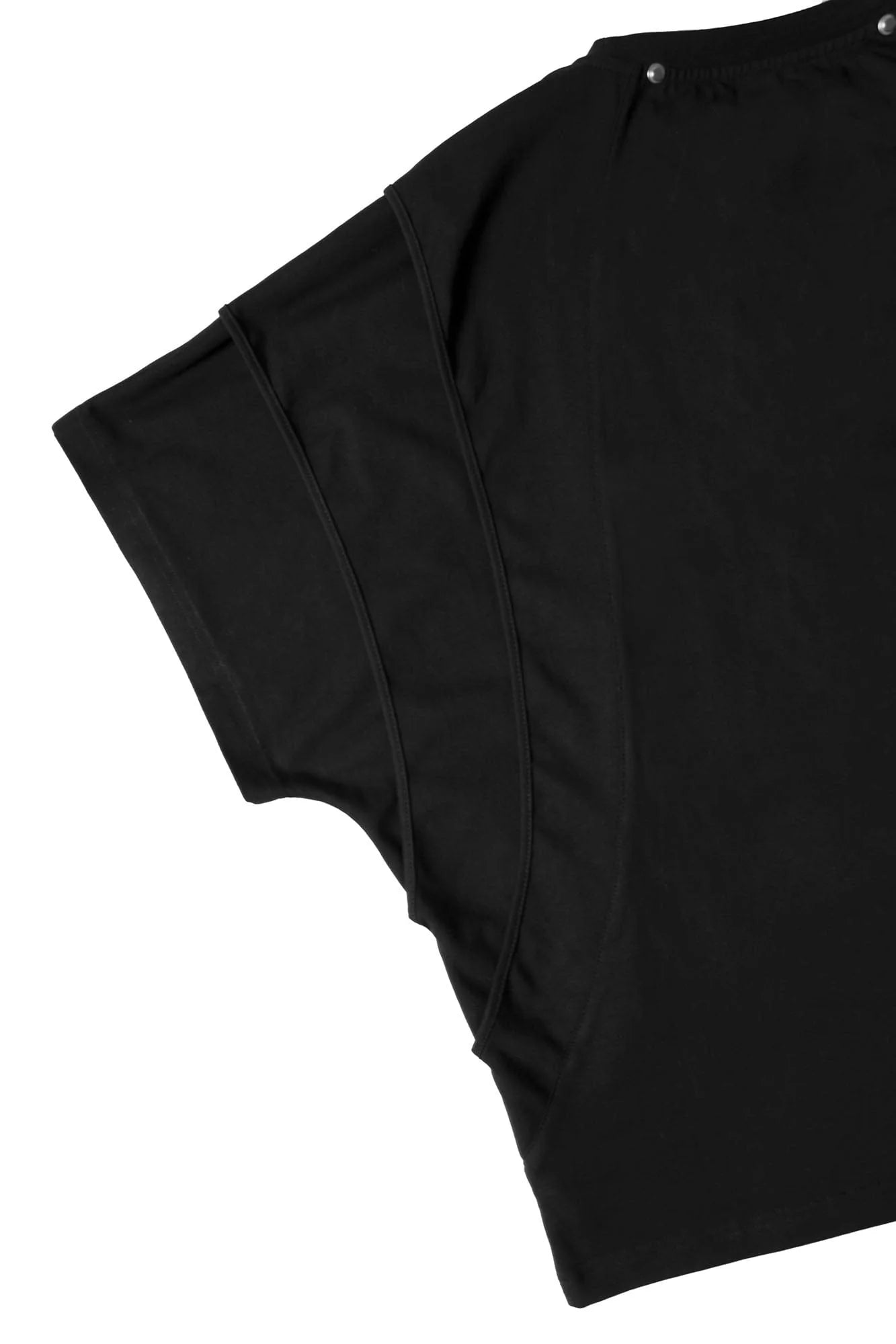 RELABEL Detachable Hood Layered Sleeve T-Shirt