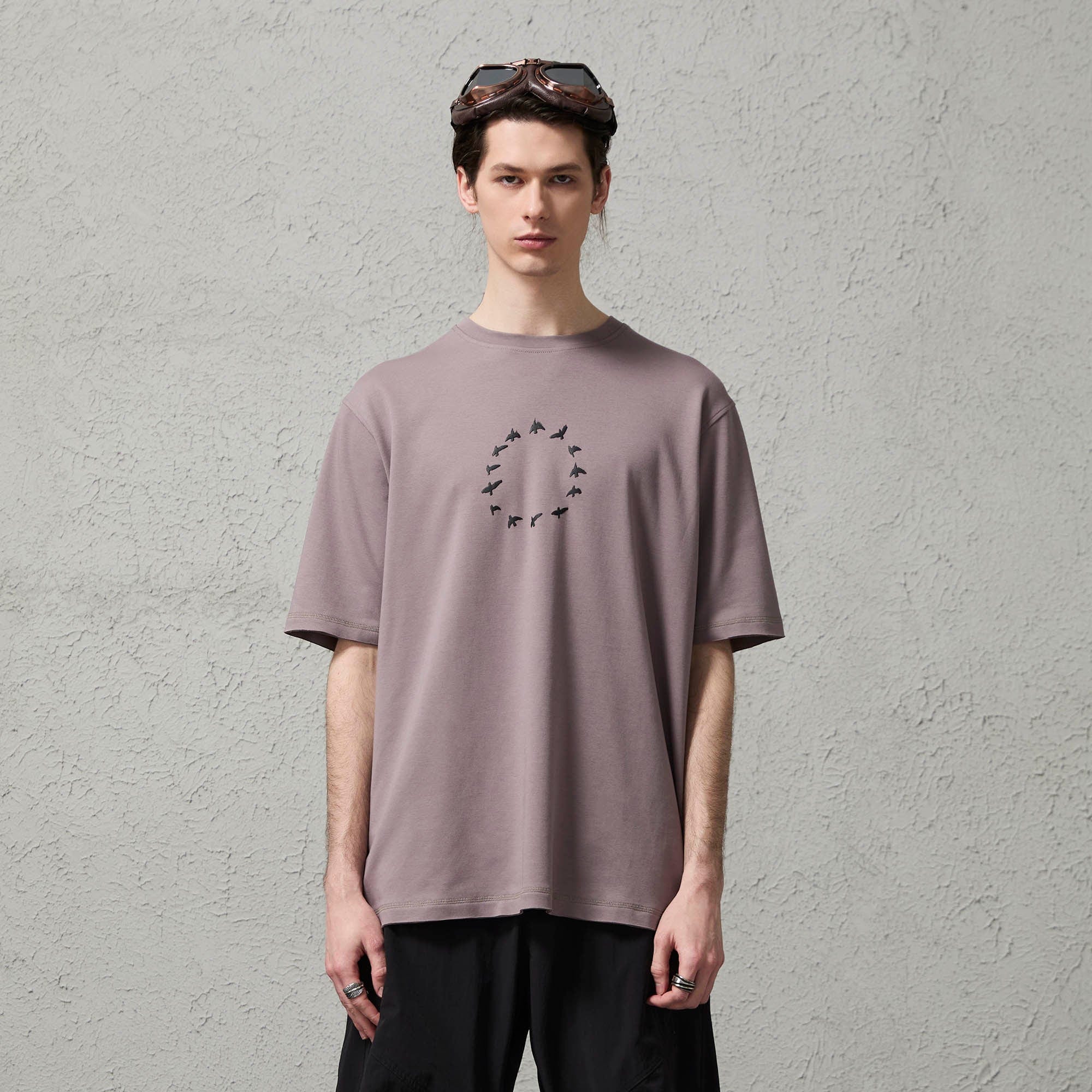 ORGANIC EMOTION Bird-Loop Adjustable Button Back T-Shirt