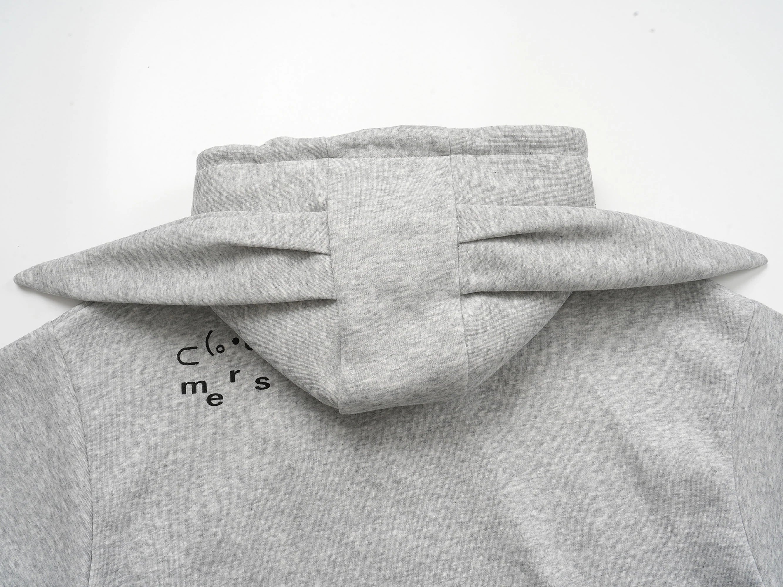 CLP Rabbit Ear Doodle Zip-Up Hoodie