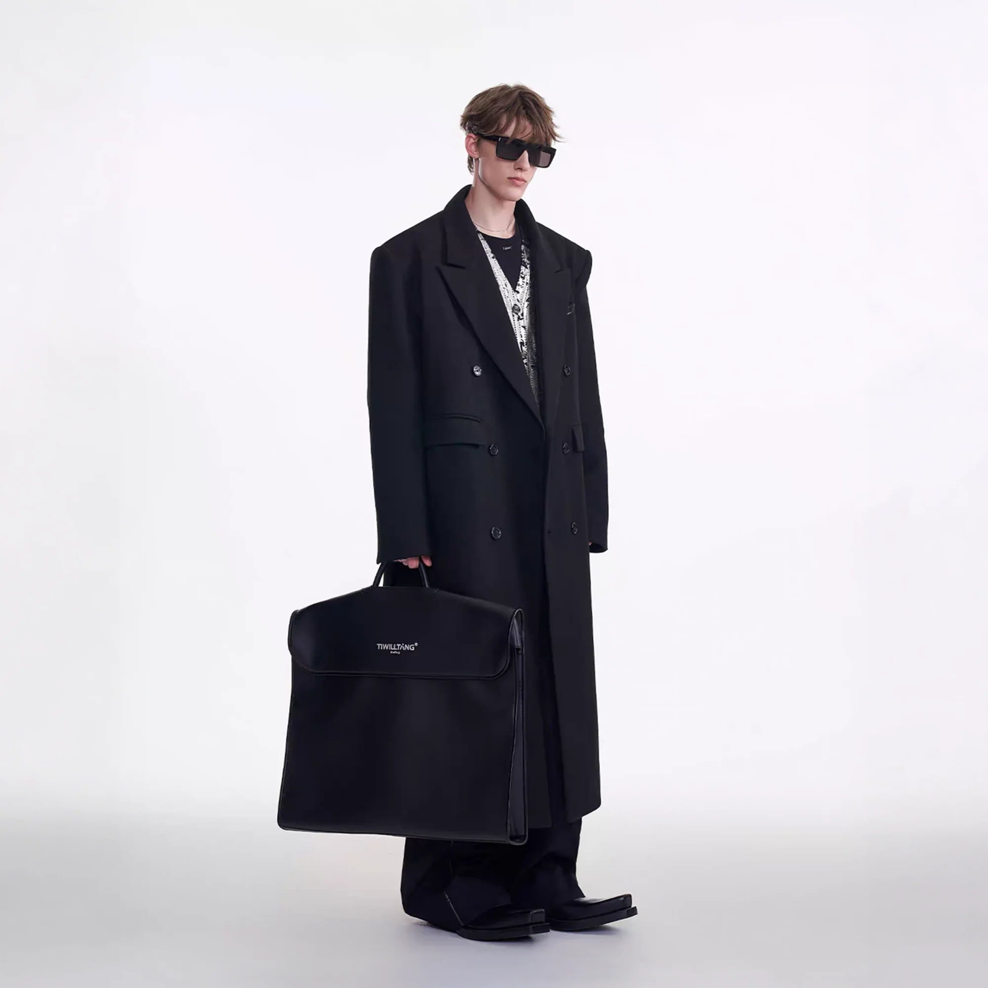 TIWILLTANG Modern Maxi Wool Coat