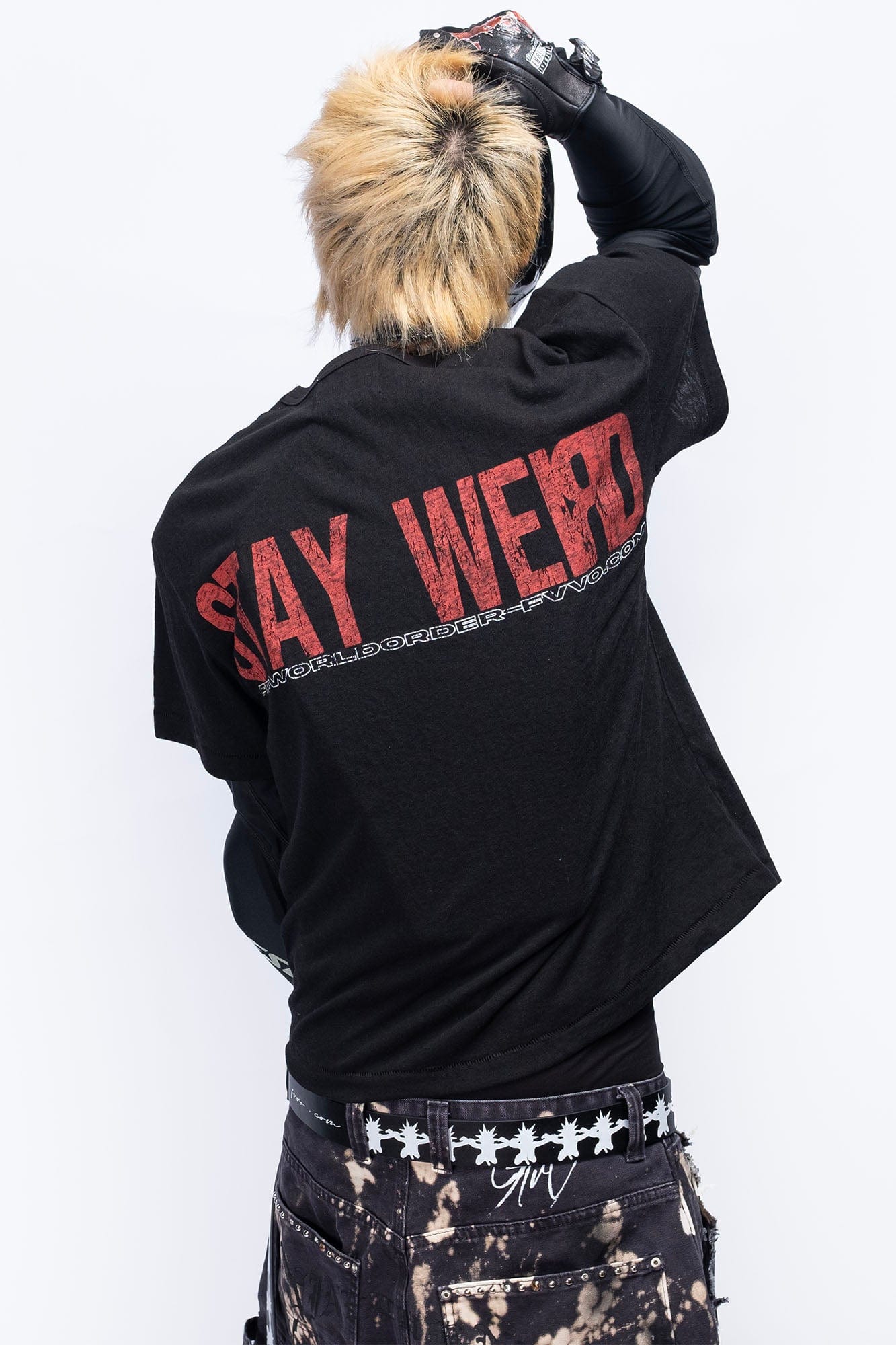 FVVO Stay Weird Graphic Punk T-Shirt