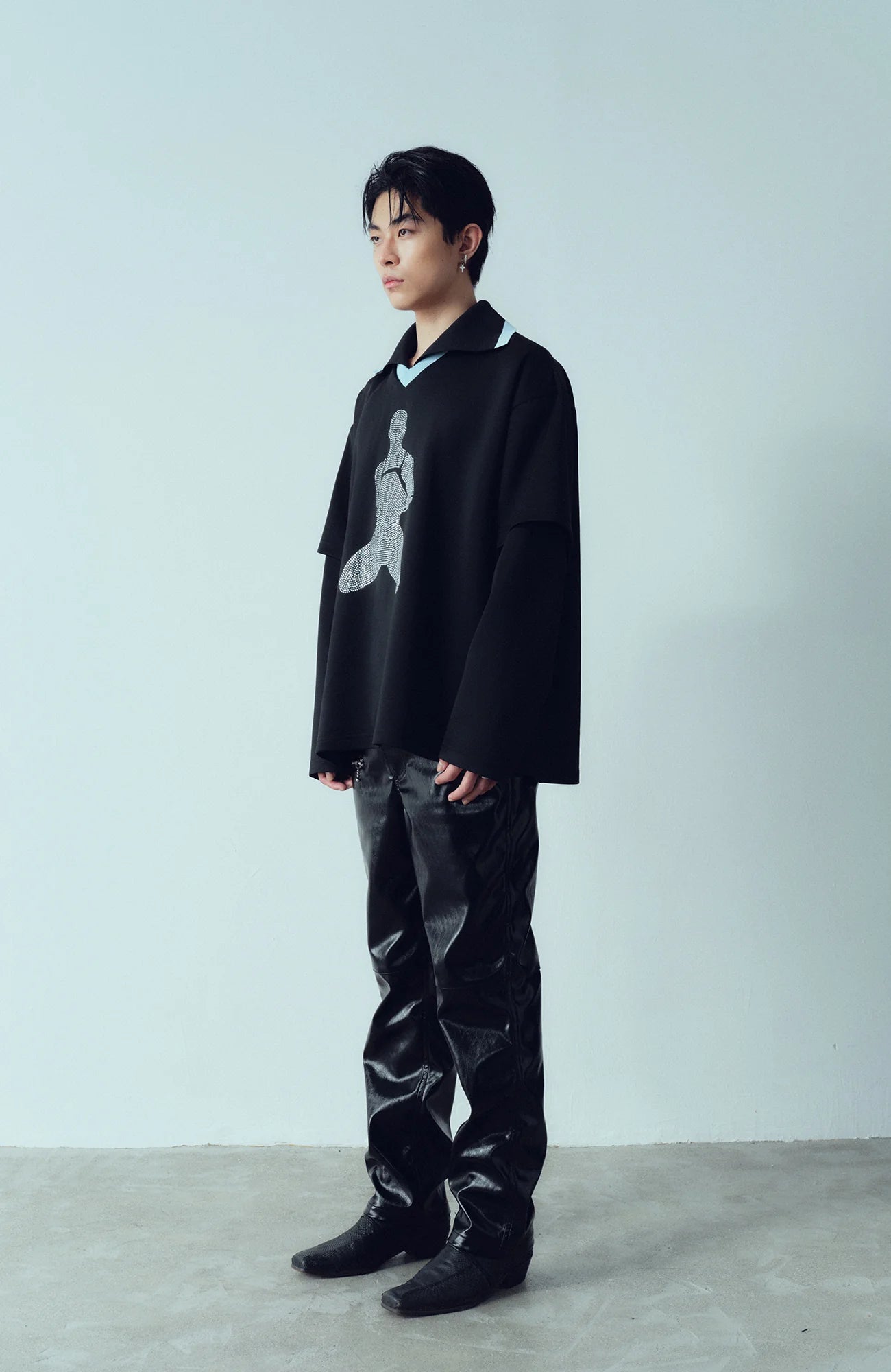 KADAKADA Diamond Graphic Layered Jersey