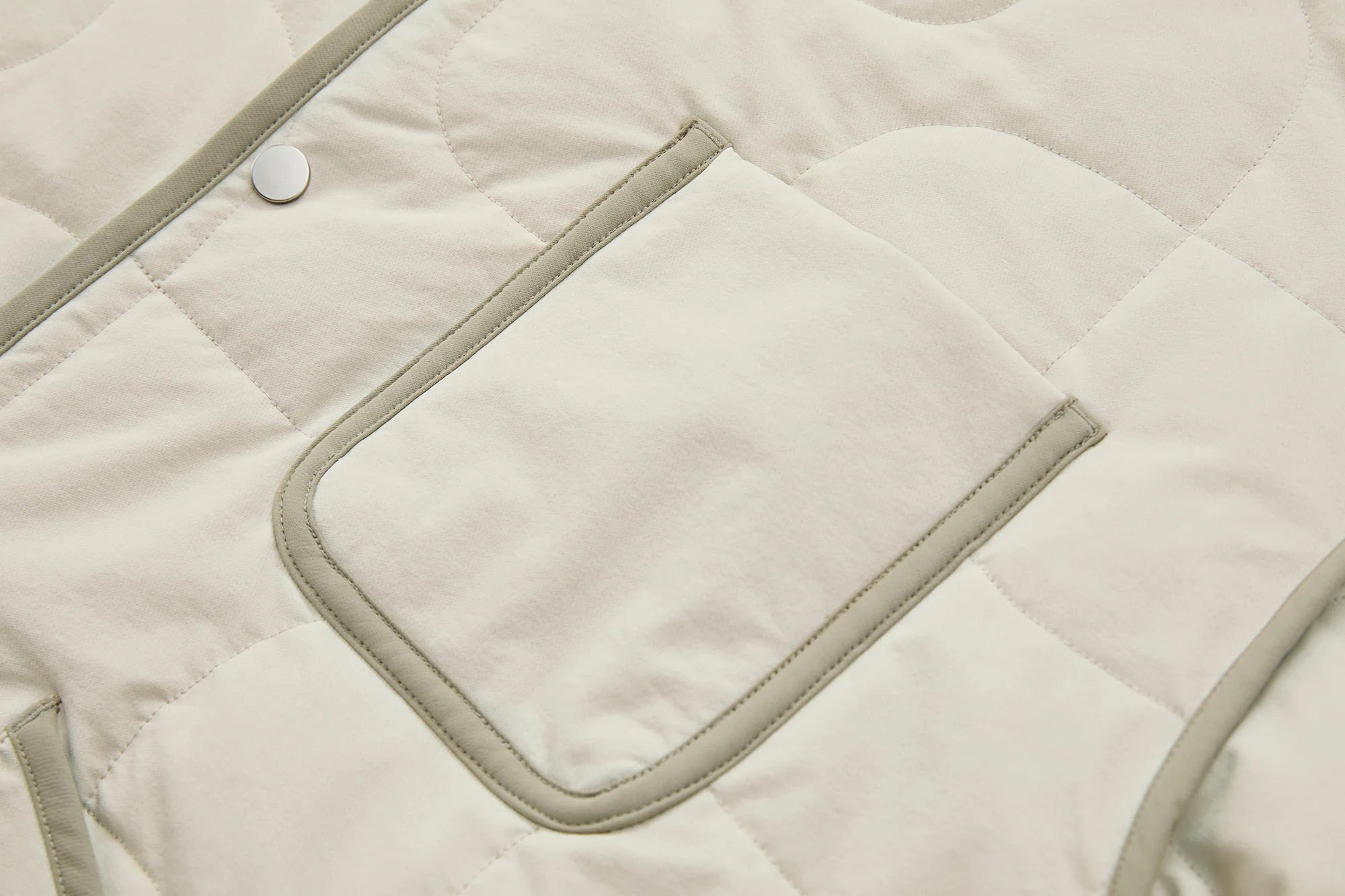 ORGANIC EMOTION Quilted Snap-Front Down Jacket