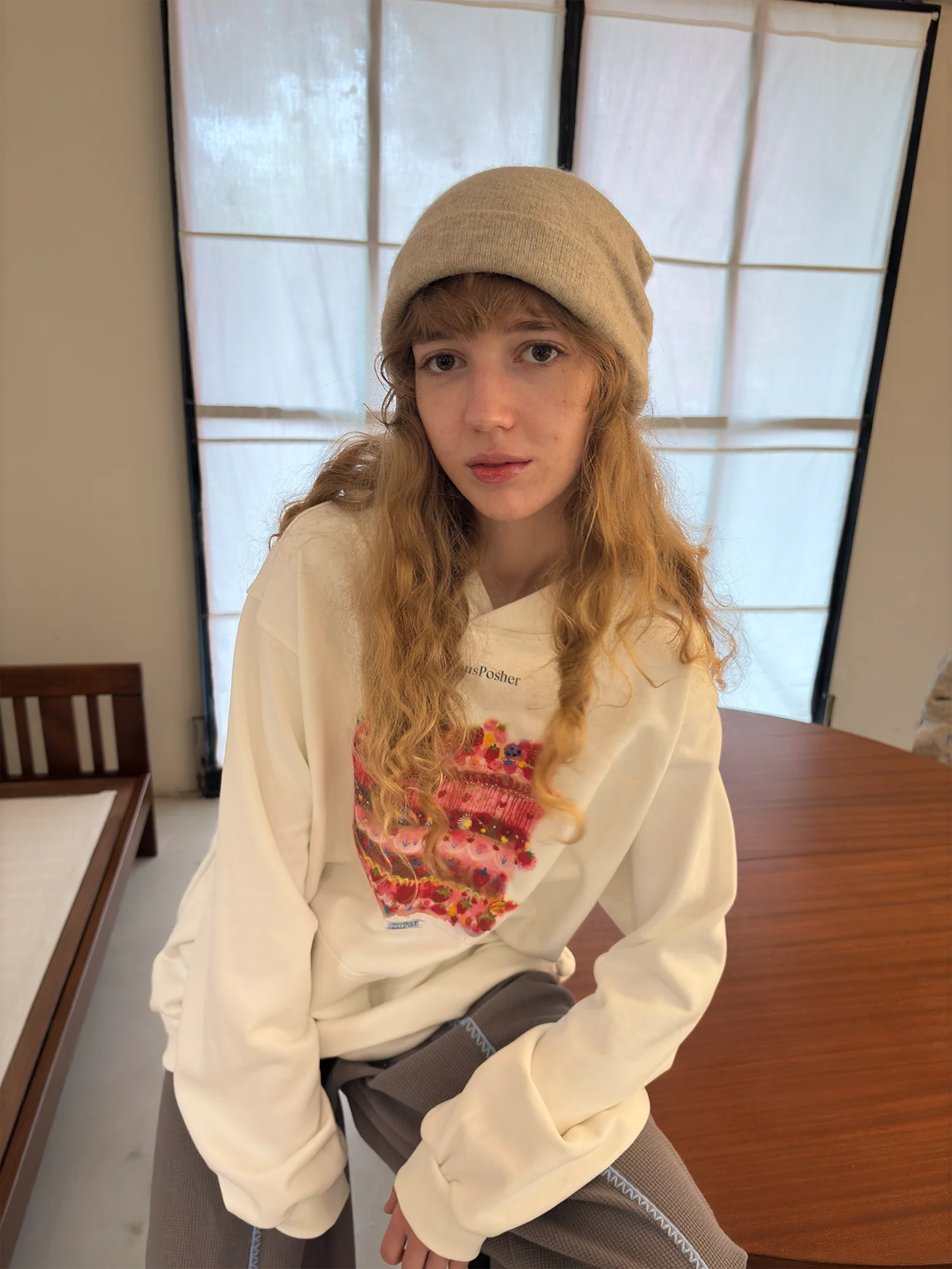 MIICHOUS Cake Graphic Oversized Hoodie