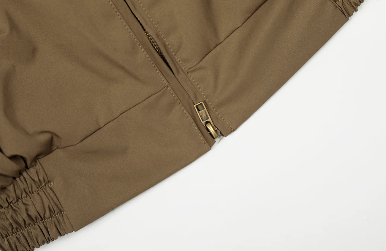 CLP Elastic-Waist Cropped Utility Jacket