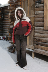 ERROR CODE ROBOT Contrast Cropped Down Jacket