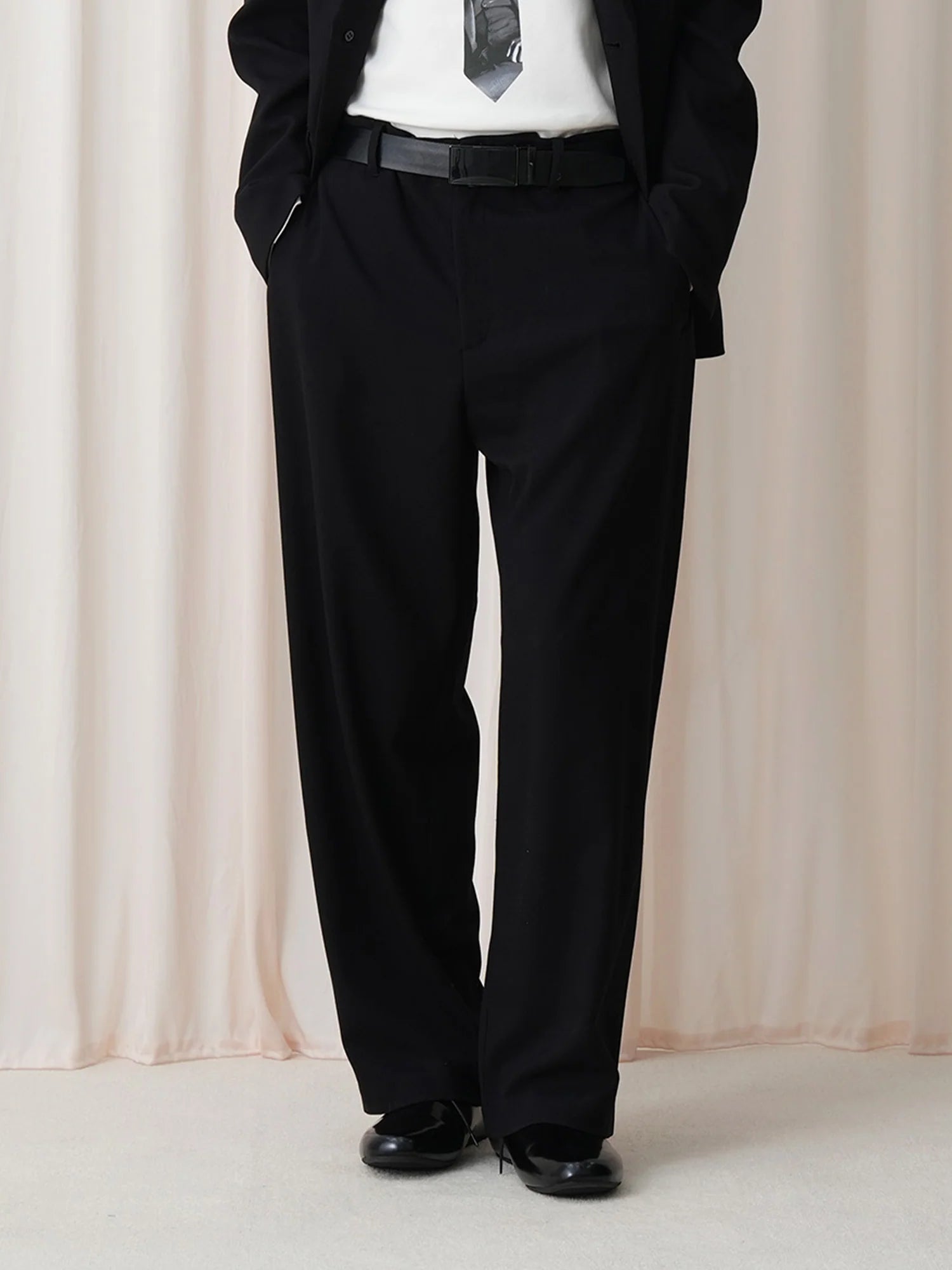 OUYANG WENJUN Minimal Wide-Leg Trousers