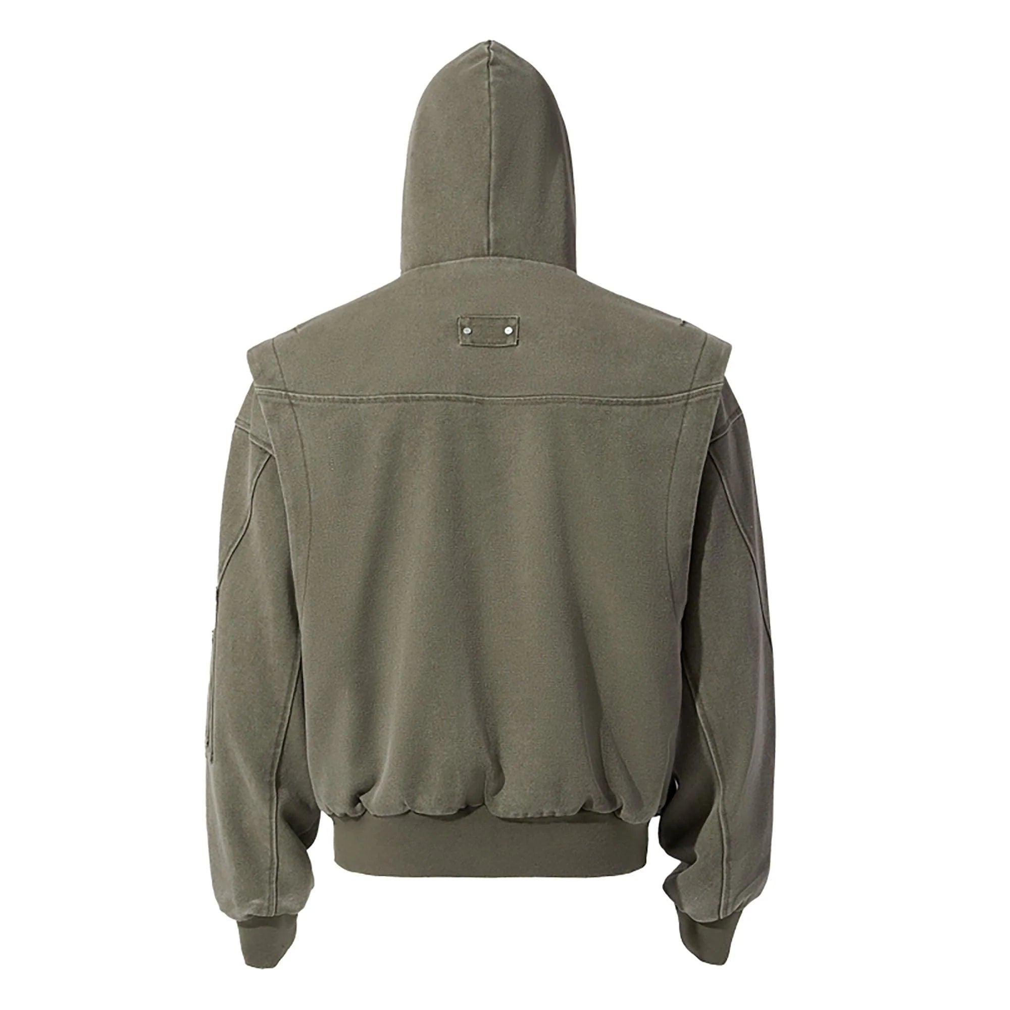 CATSSTAC Deconstructed Paneled Washed Hooded Jacket
