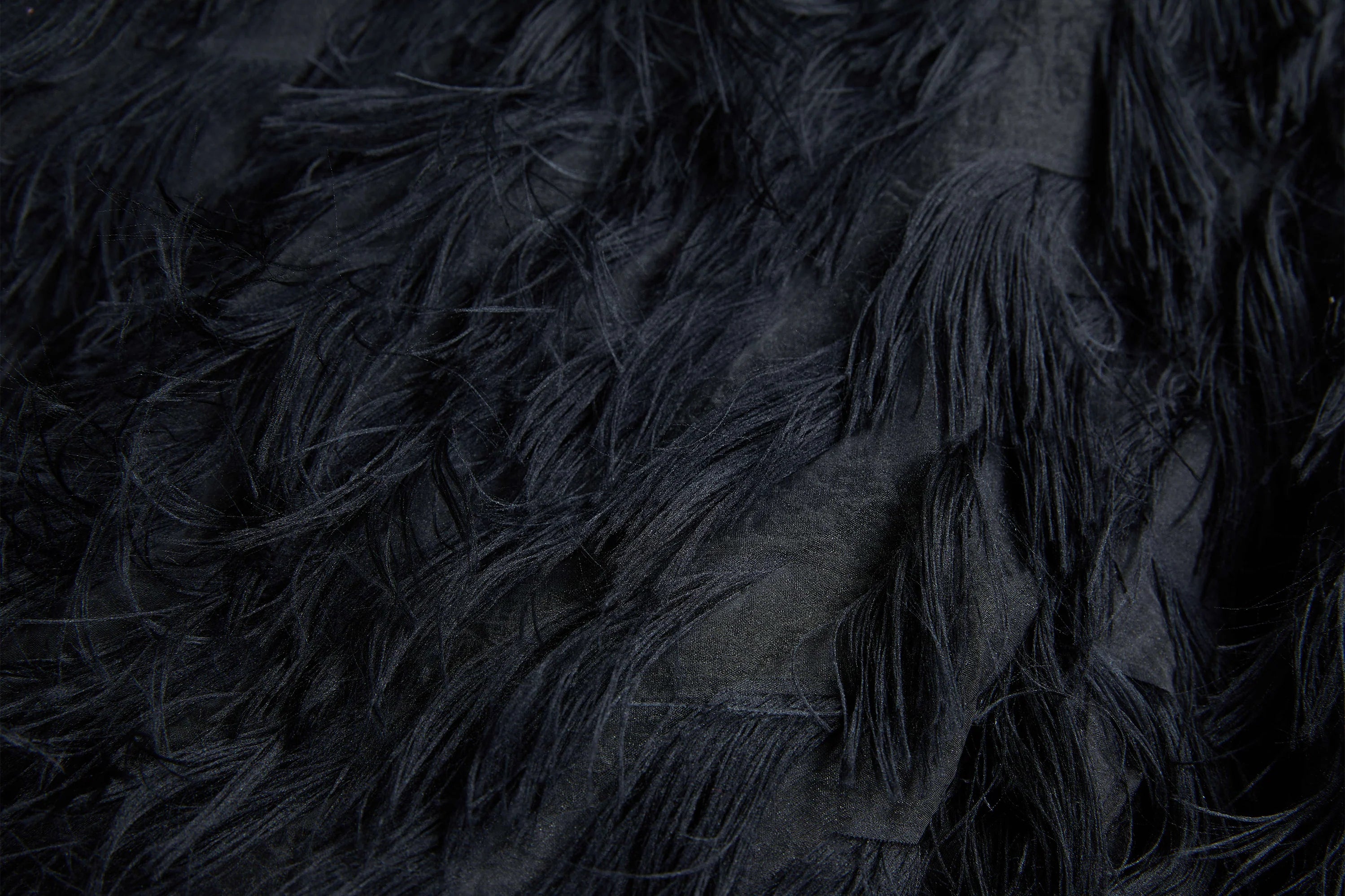 VANN VALRENCE Double-Layer Feathered Crewneck Sweatshirt