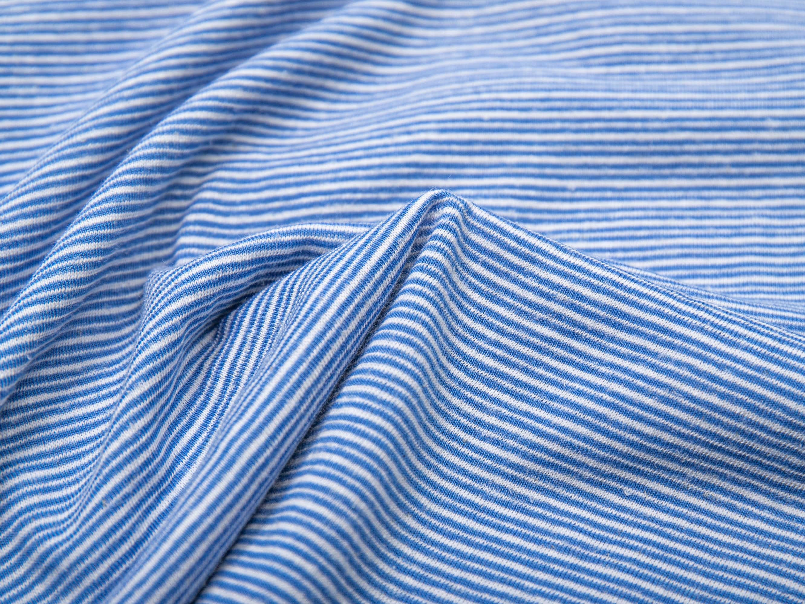 LEONSENSE Classical Striped Tie-Neck T-Shirt