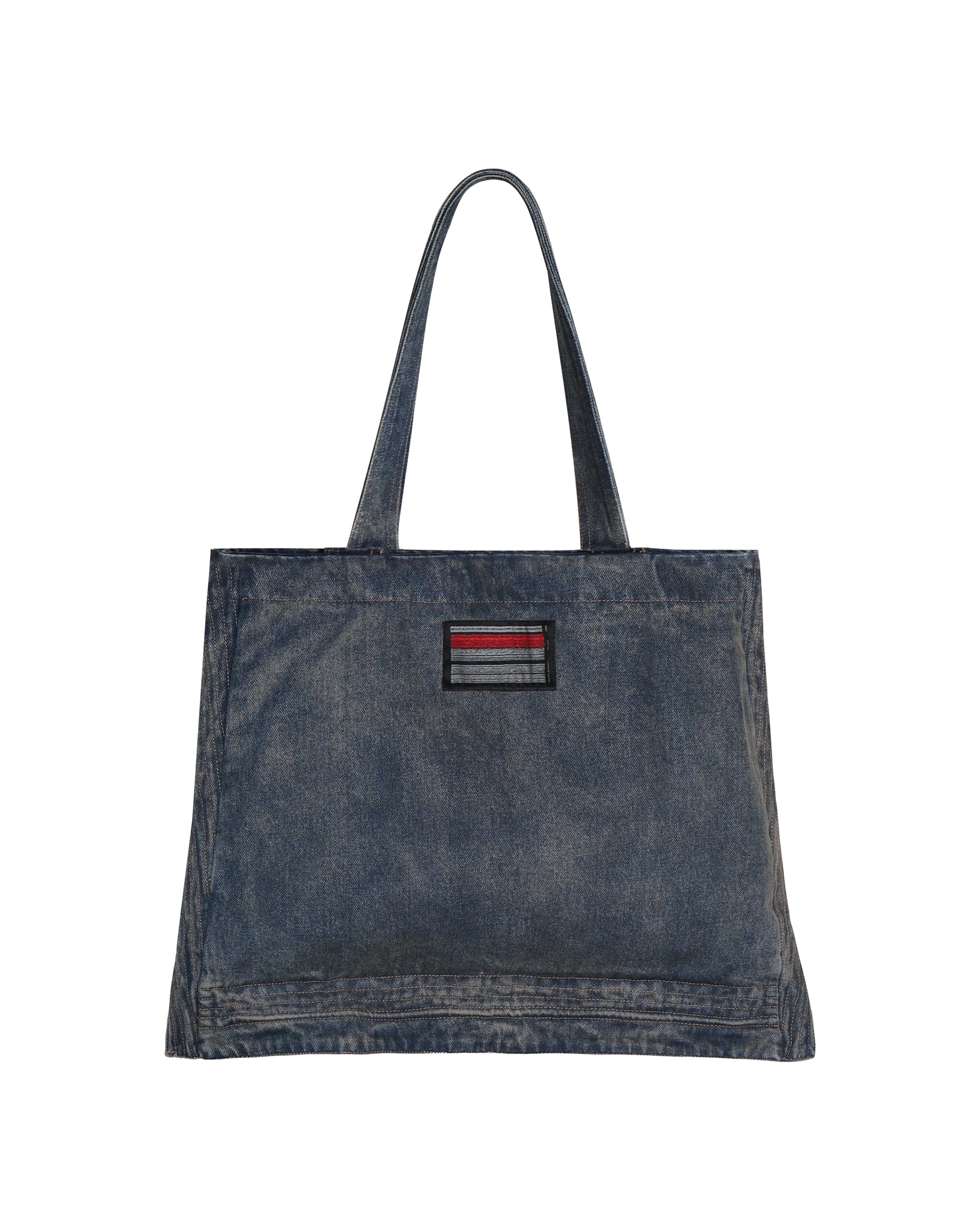 LABELROOM Modern Washed Foldable Denim Tote Bag