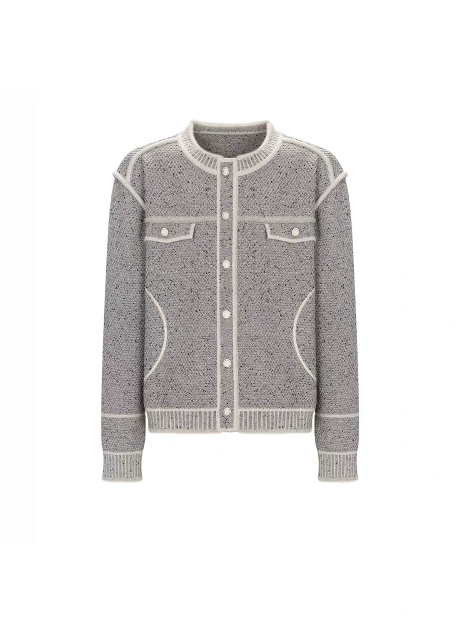 TIWILLTANG Contrast Stitch Knit Jacket