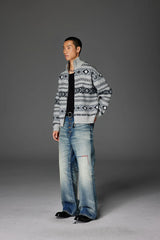 CATSSTAC Whisker Washed Button-Up Jeans
