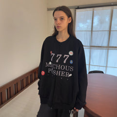 MIICHOUS Lucky 777 Graphic Zip Sweatshirt