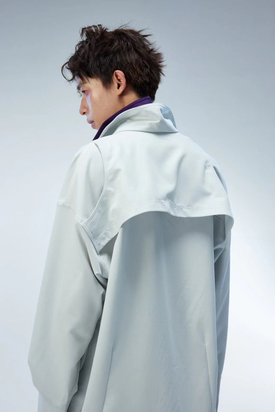 WHISTLEHUNTER Modern Caped Oversized Shirt