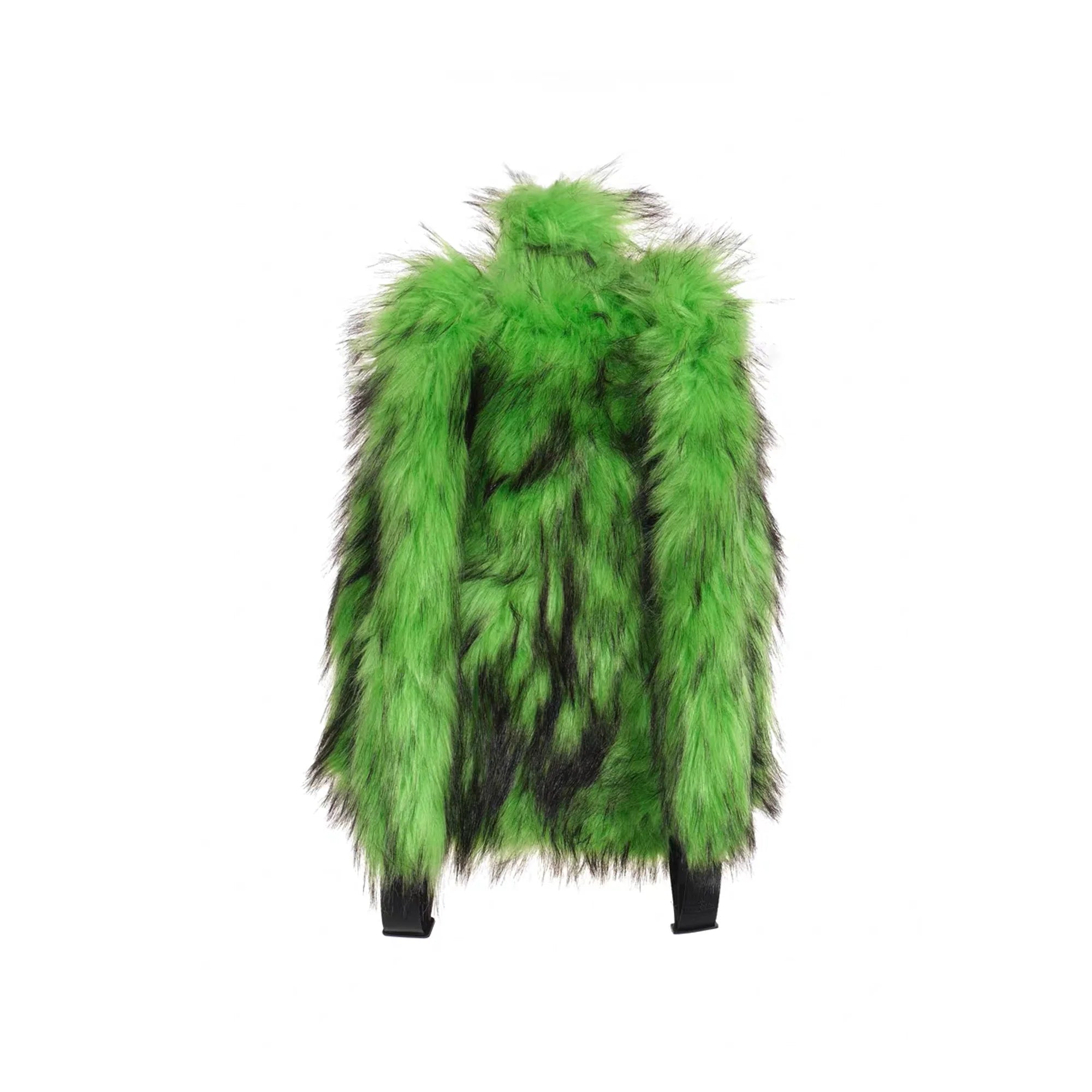 NOTHINGNESS WORLD Shaggy Faux Fur Graphic-Patch Backpack
