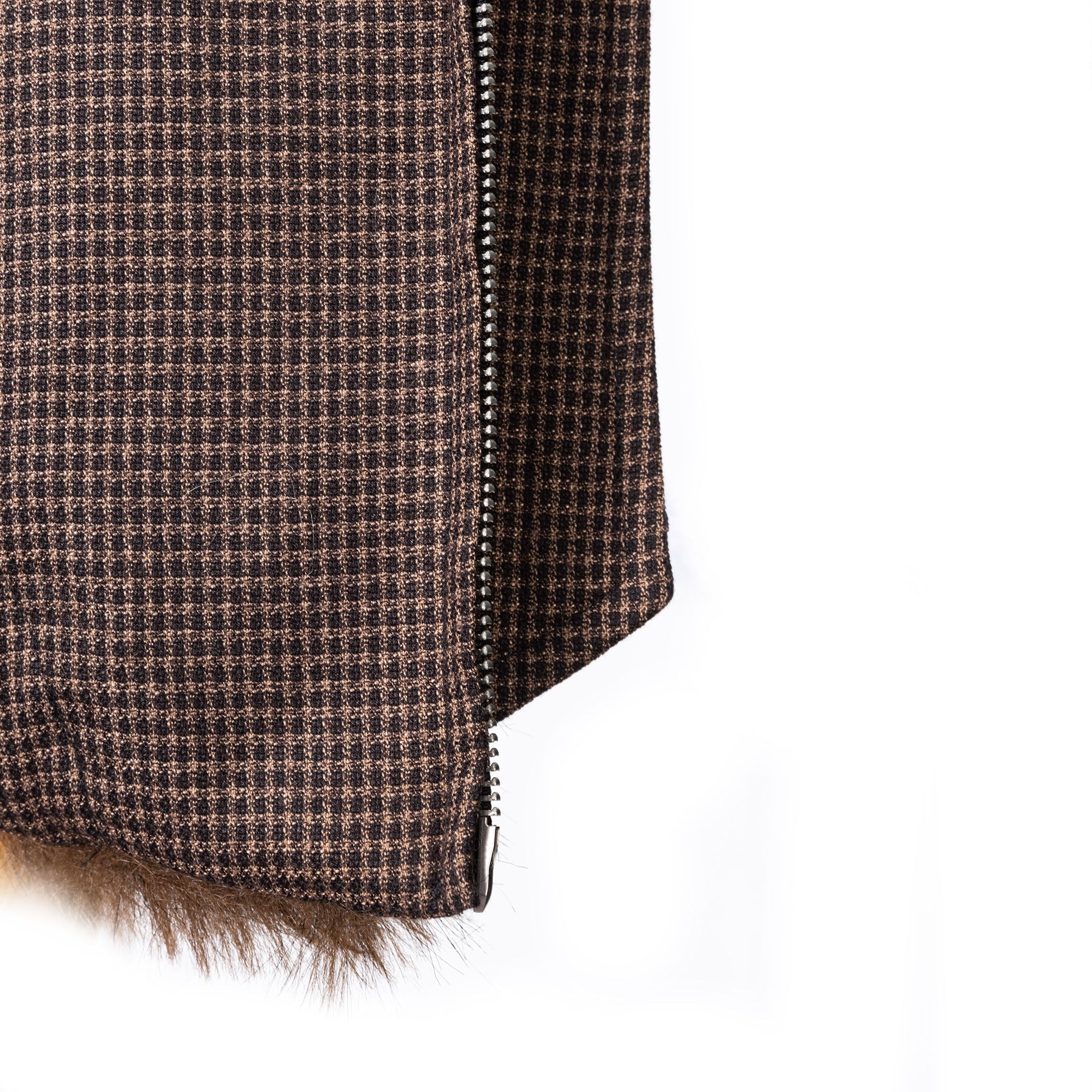 CATSSTAC Reversible Plaid Faux Fur Vest