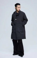 ALVNG AR ANTS Scarf-Linked Waterproof Puffer Coat