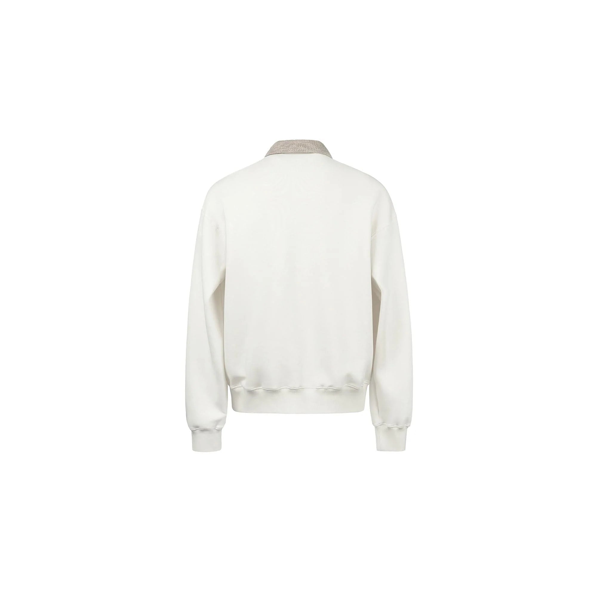 OKAYTHXBYE Flexweave Contrast Collar Sweatshirt