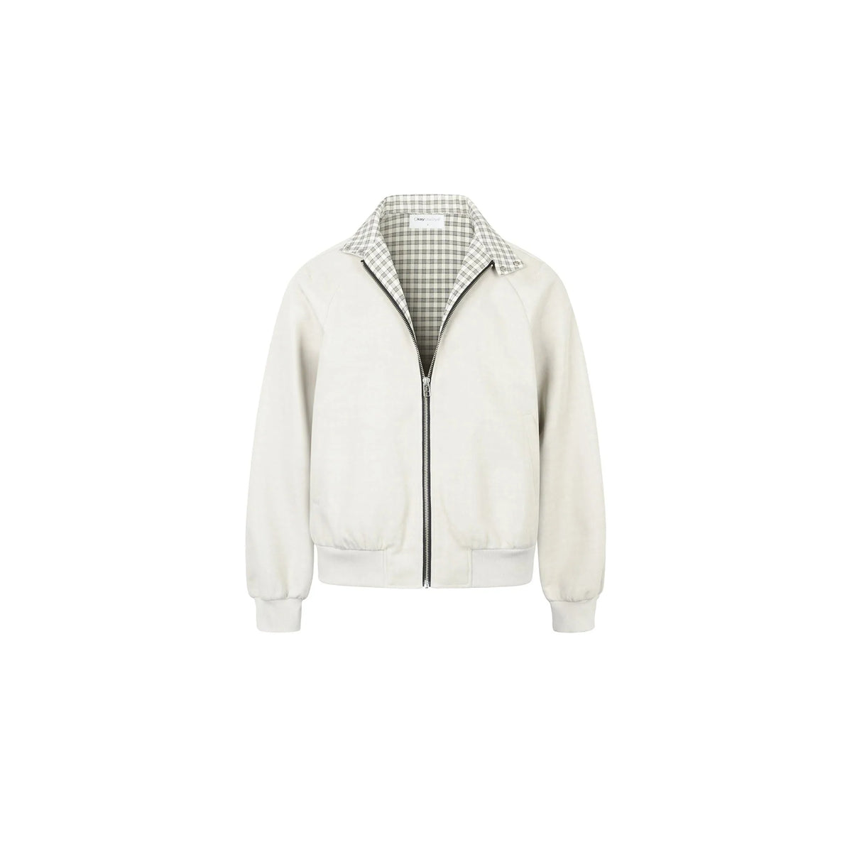 OKAYTHXBYE Checker-Lined Harrington Jacket