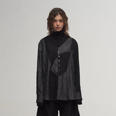 ILNya Nieternite Nifutur Asymmetrical Spliced Shirt