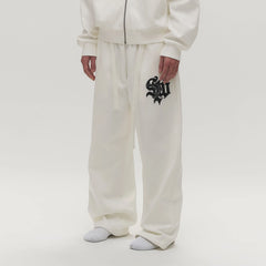 SAVAGEGROWTHWORLD Gothic LOGO Drawstring Sweatpants