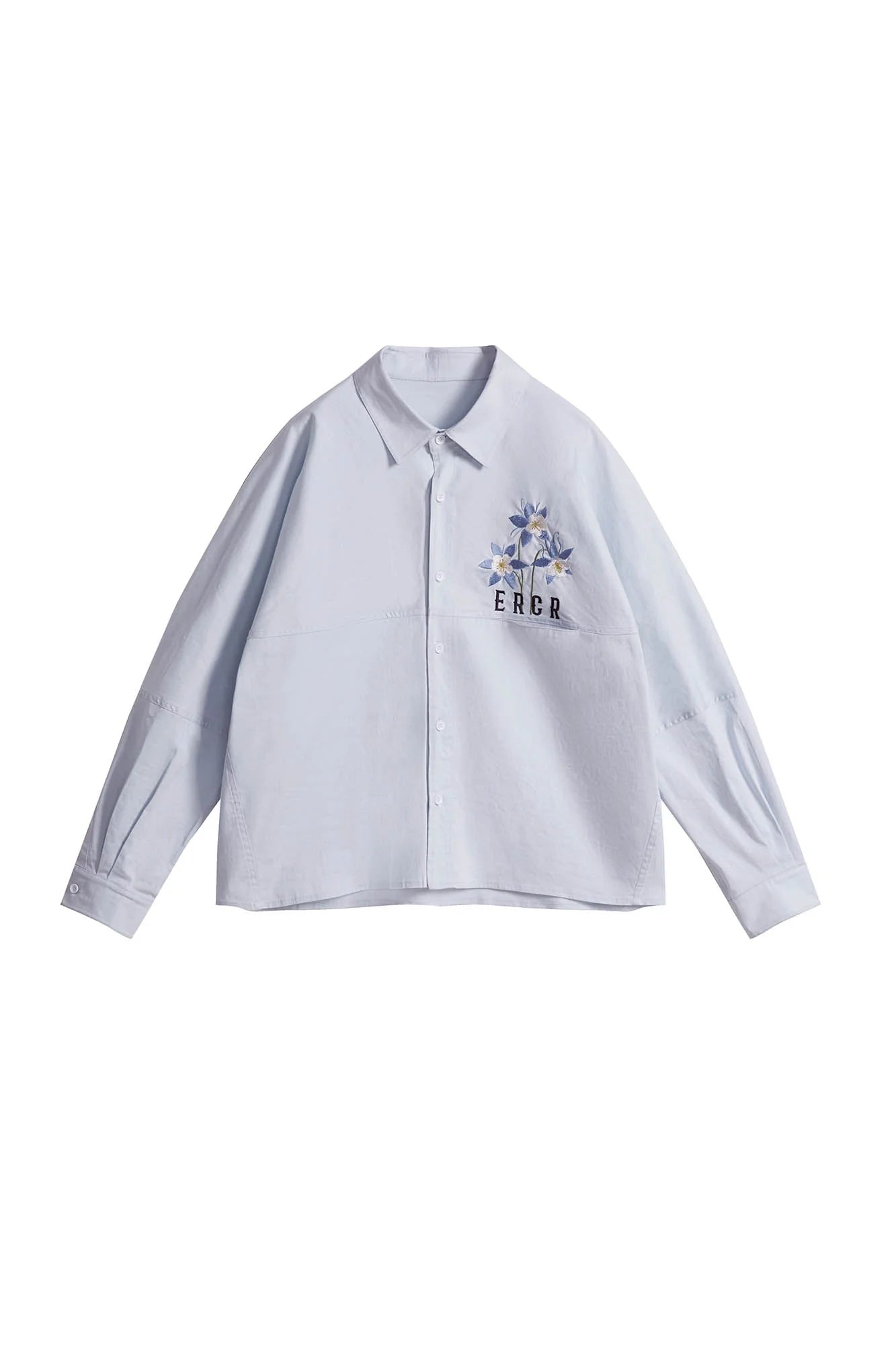 ERROR CODE ROBOT Botanical Embroidered Logo Shirt