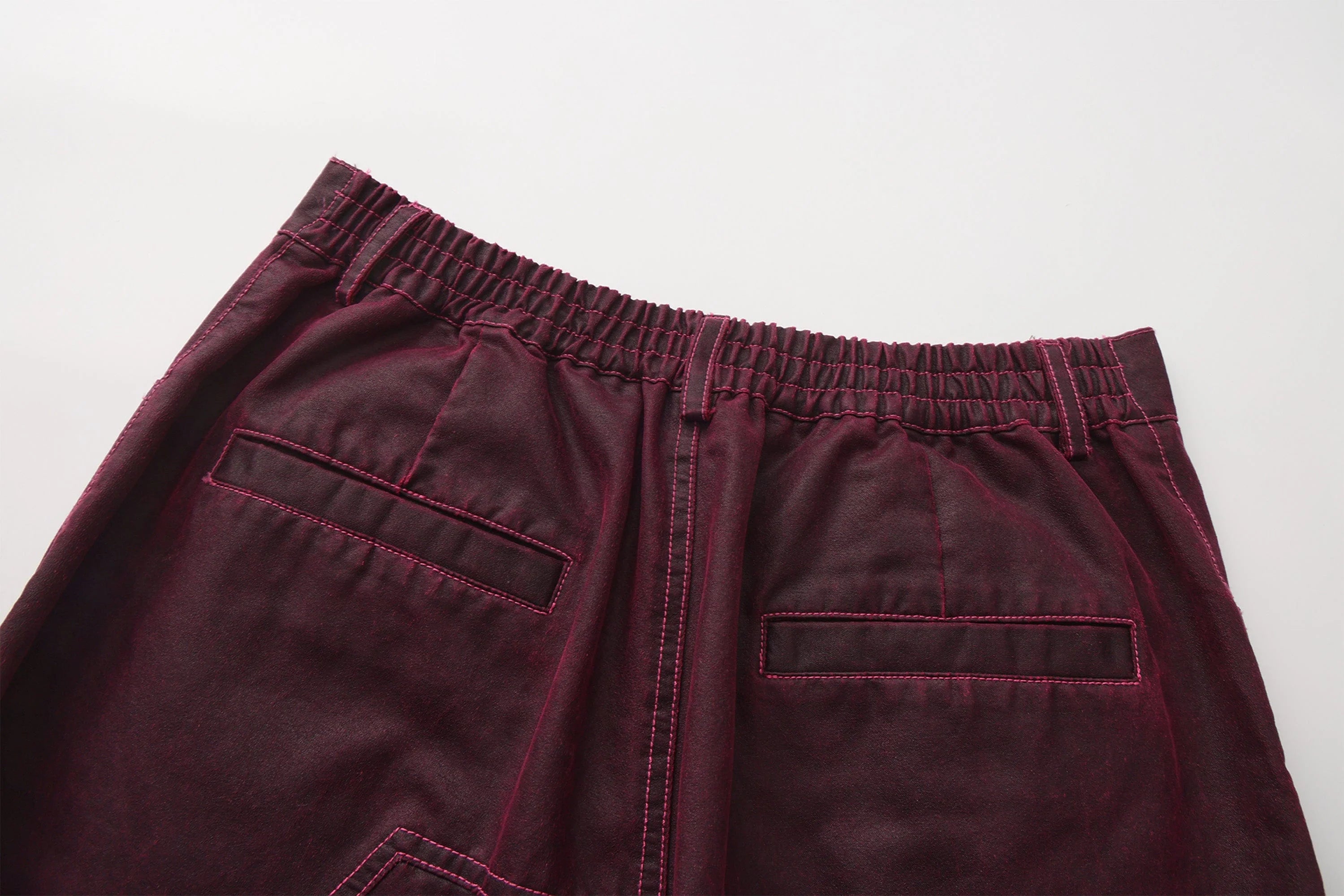 VANN VALRENCE Structured Panel Pleated-Knee Pants